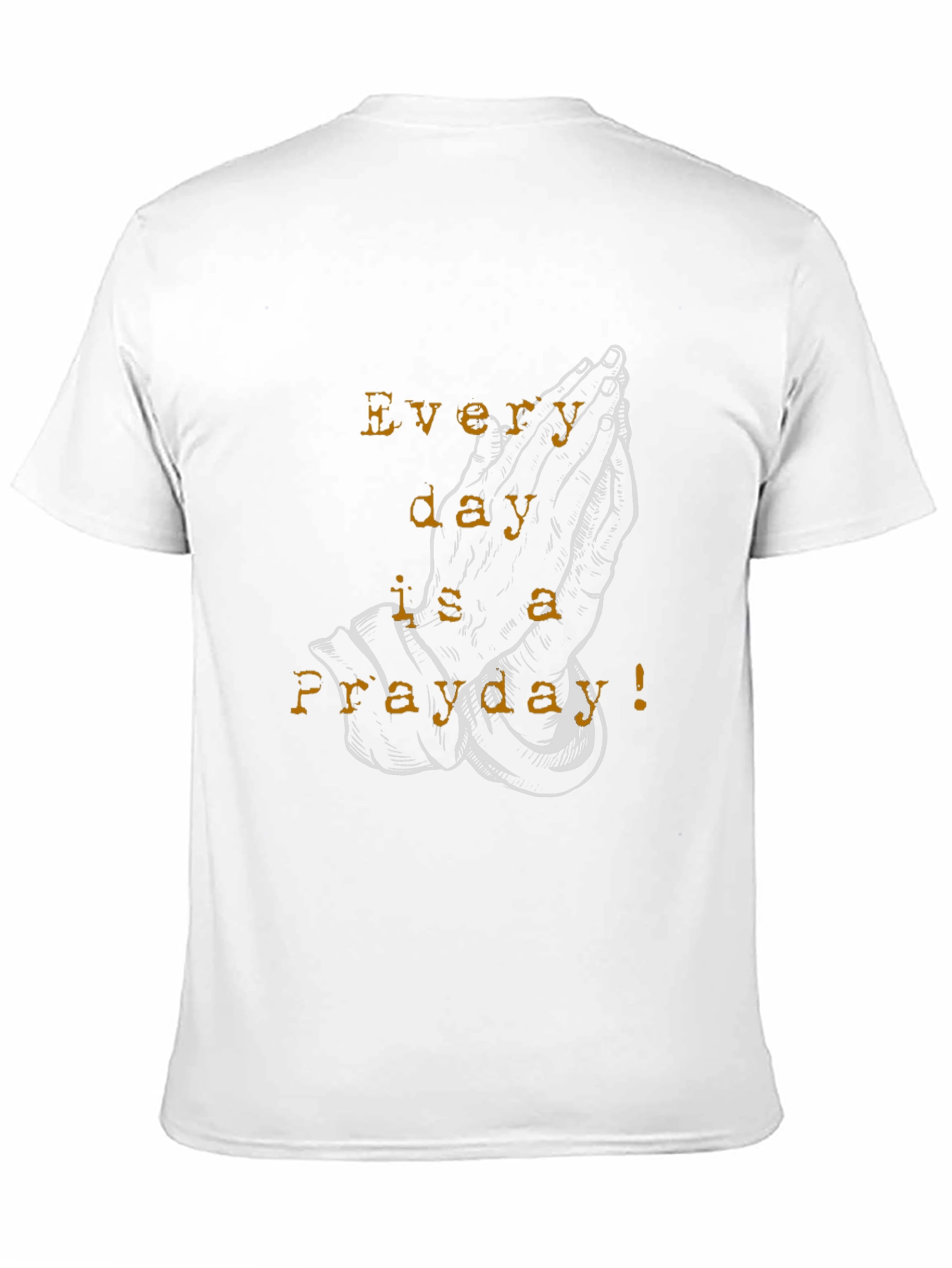 Black Every Day is a Prayday T-Shirt - Black Cotton Blend view 11