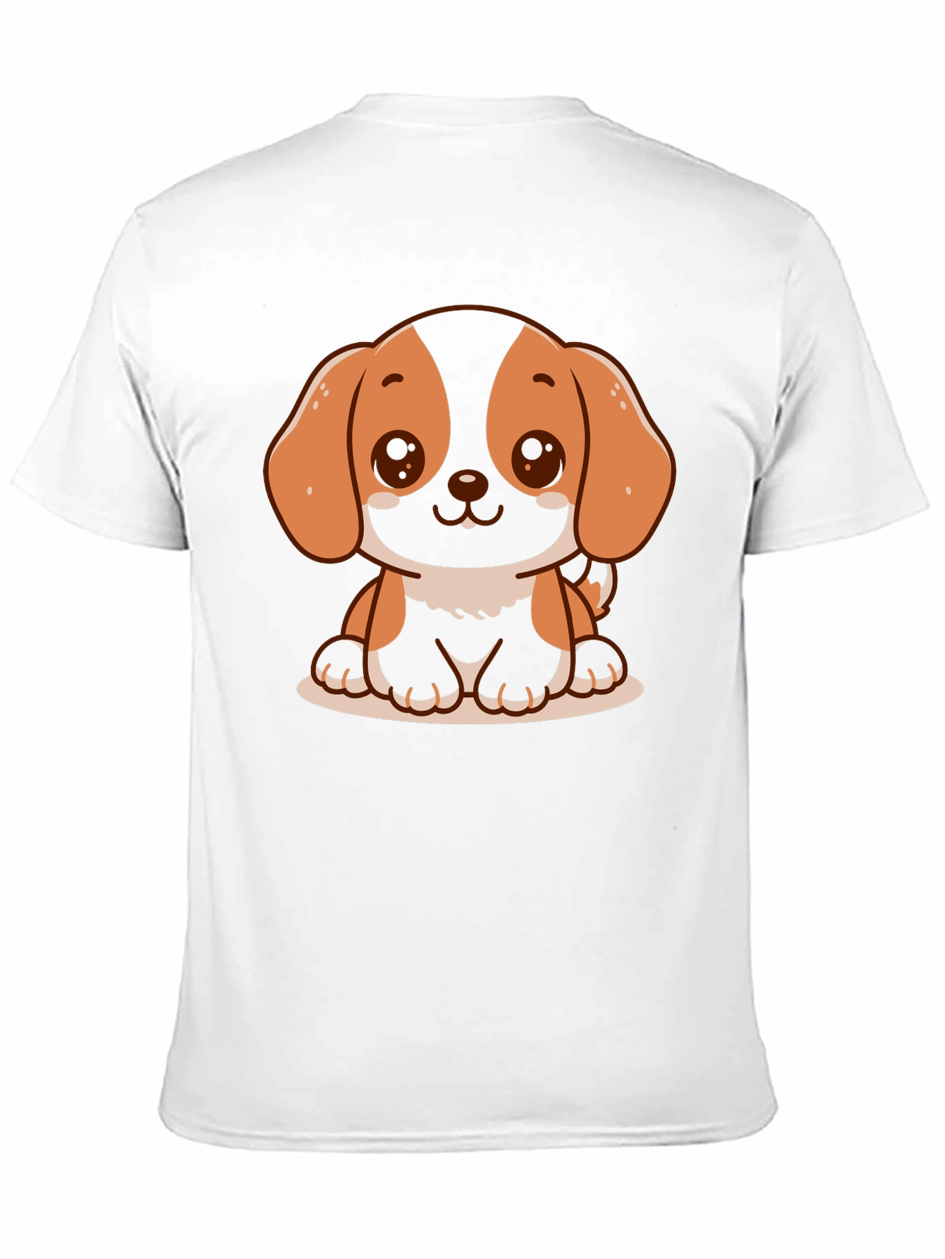 Black Cute Dog Graphic T-Shirt - Black view 11