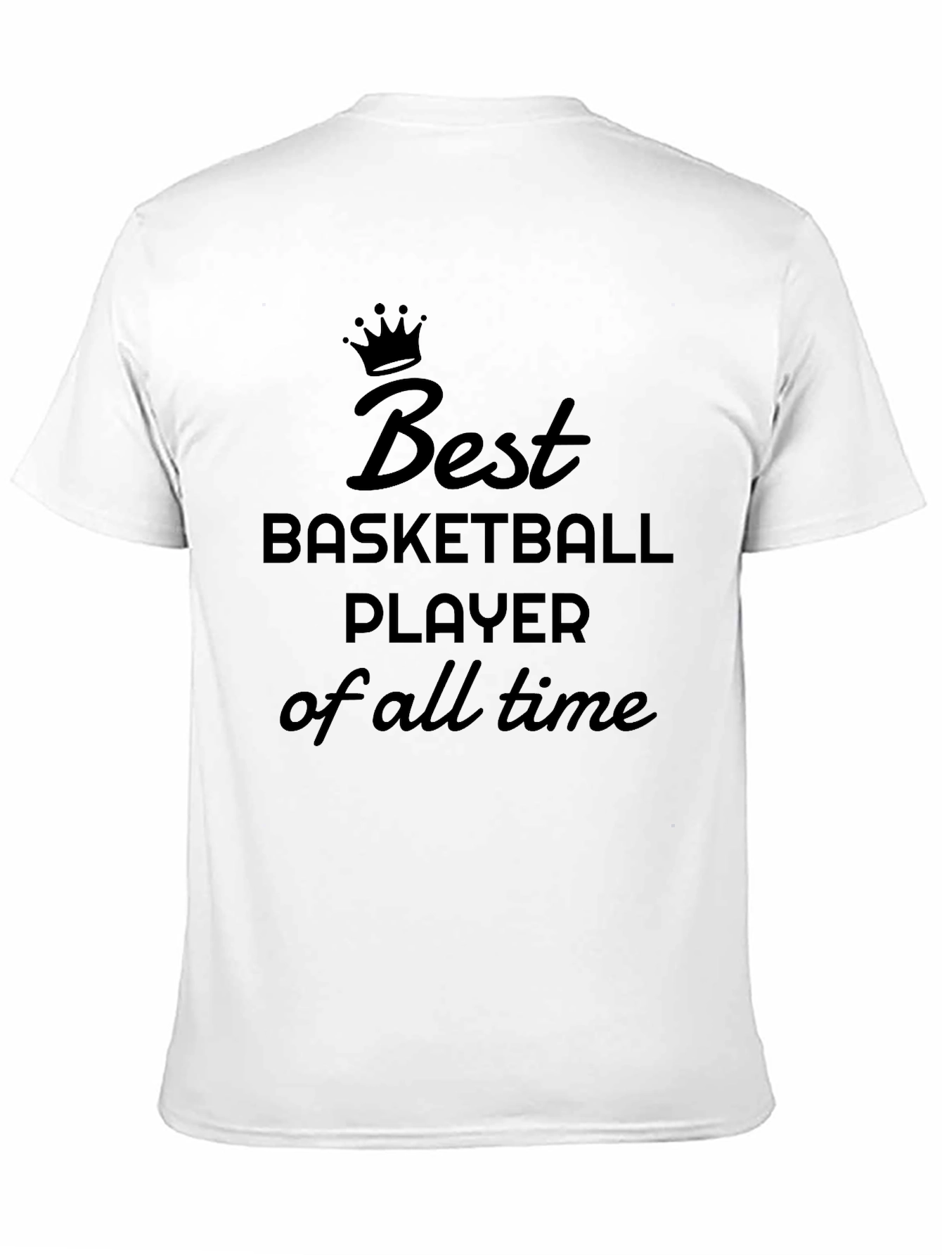 Black Best Basketball Player of All Time Tee view 11