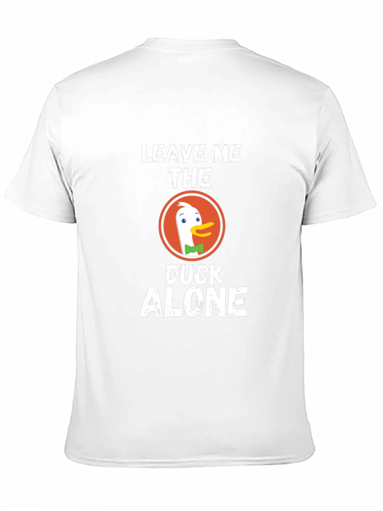Black Leave Me The Duck Alone T-Shirt, Funny Duck Tee view 11