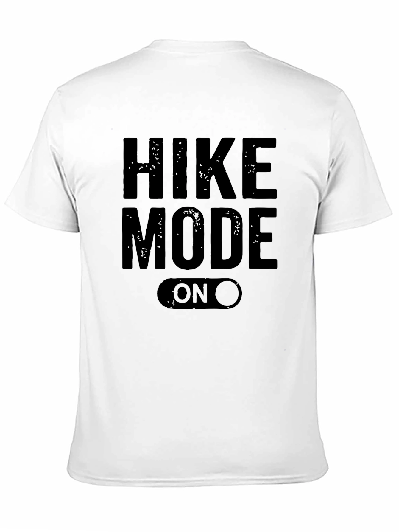 Black Hike Mode On Black Graphic T-Shirt view 11