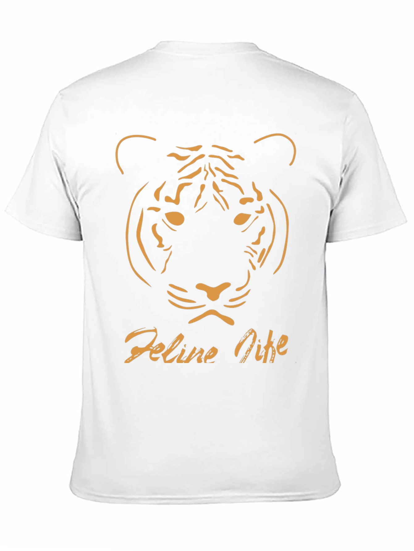 Black Feline Nine Graphic Tee - Black Tiger Design view 11