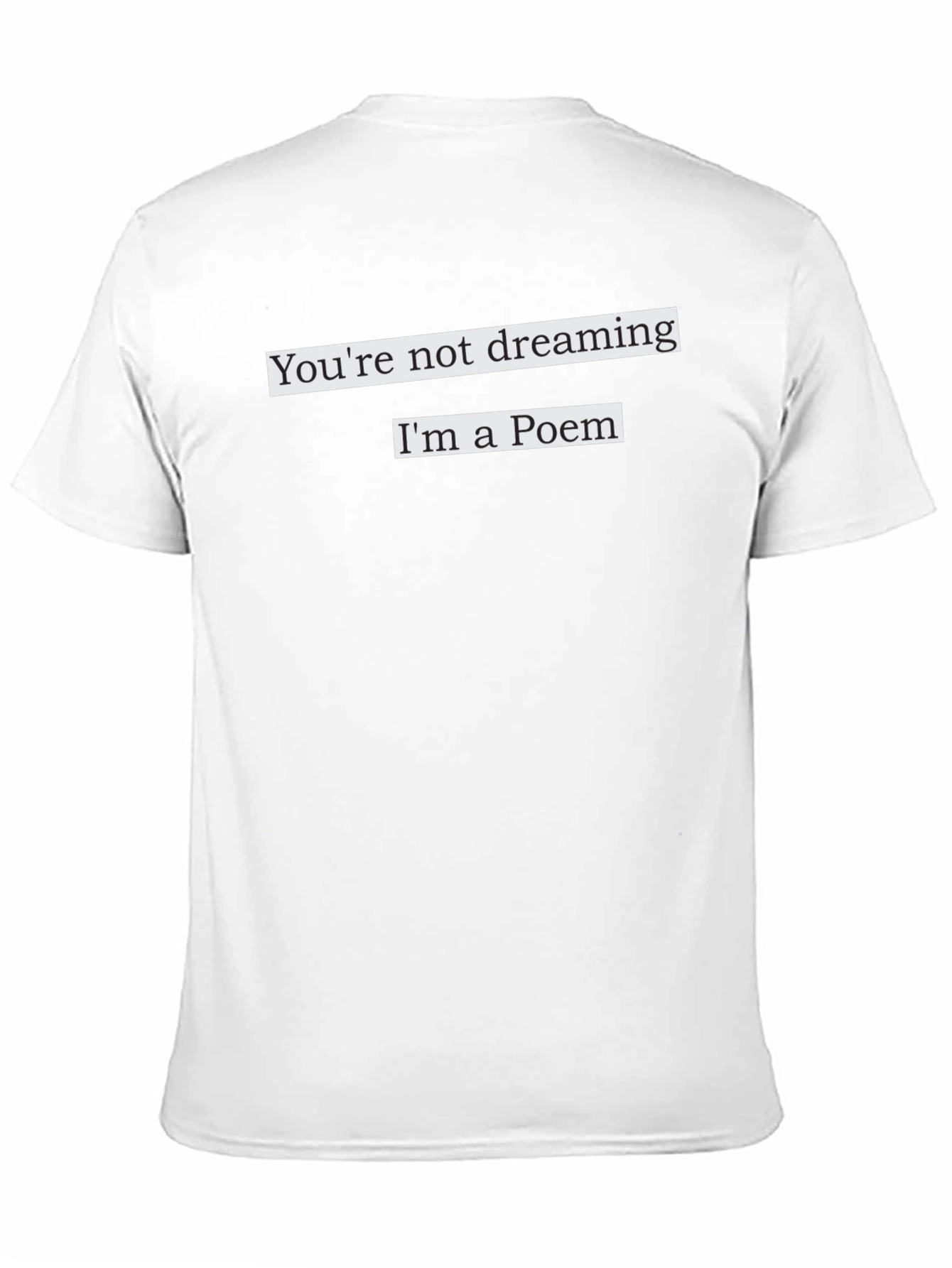 Black Poem Graphic T-Shirt view 11