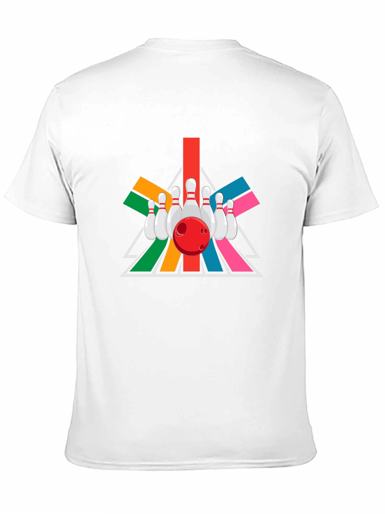 Black Retro Bowling Strike T-Shirt view 11