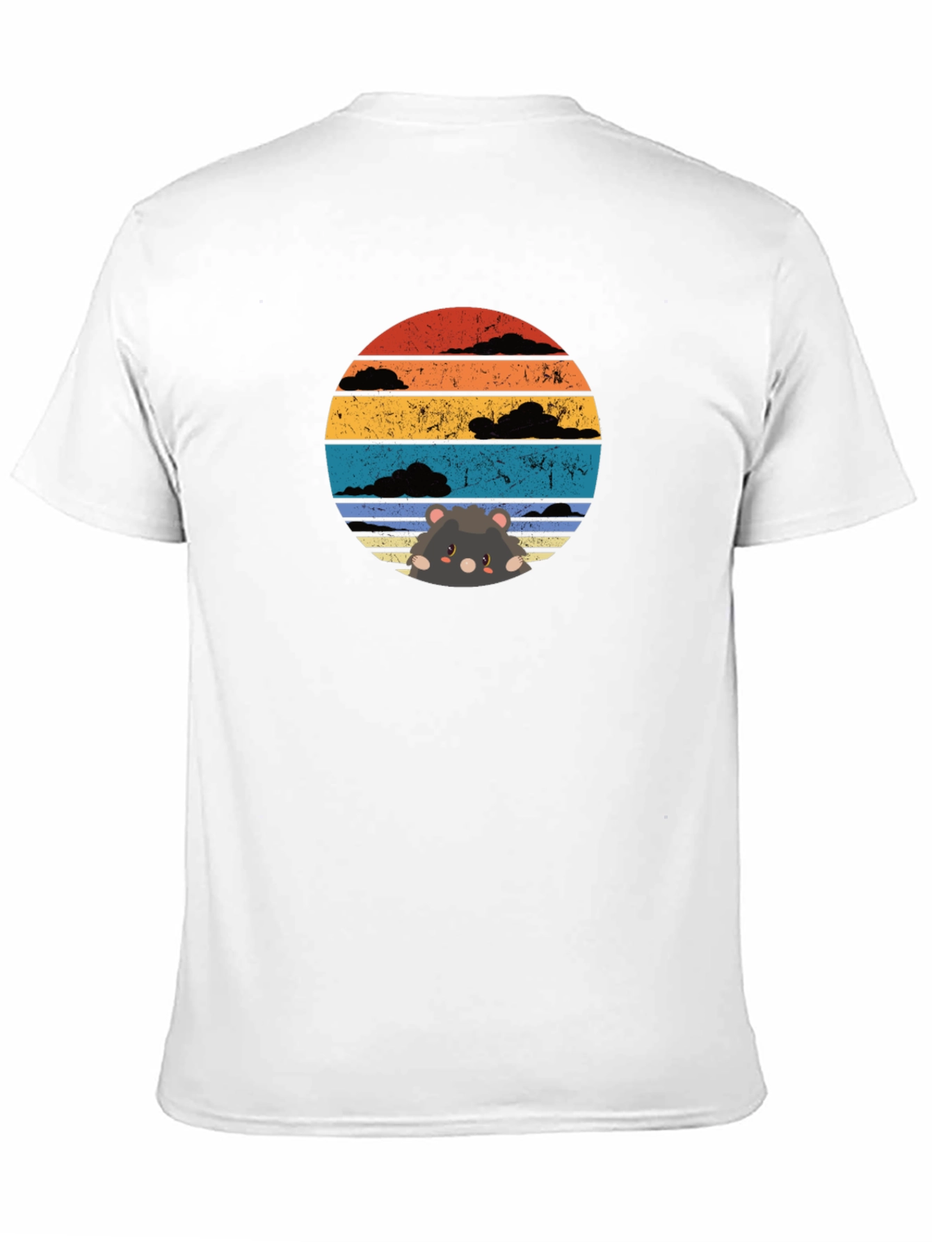 Black Sunset Hamster T-Shirt view 11