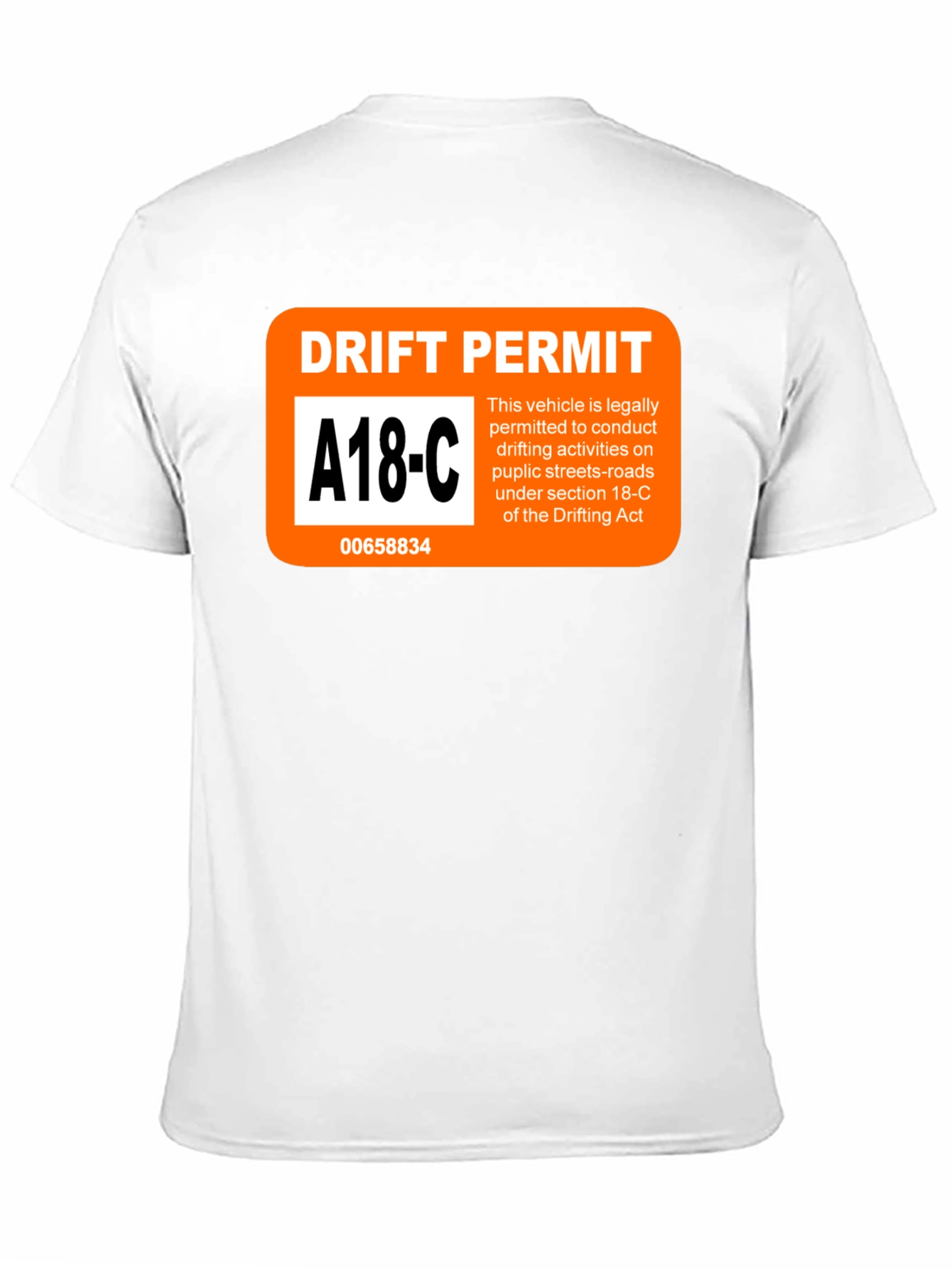 Black Drift Permit T-Shirt - Funny Car Enthusiast Tee view 11