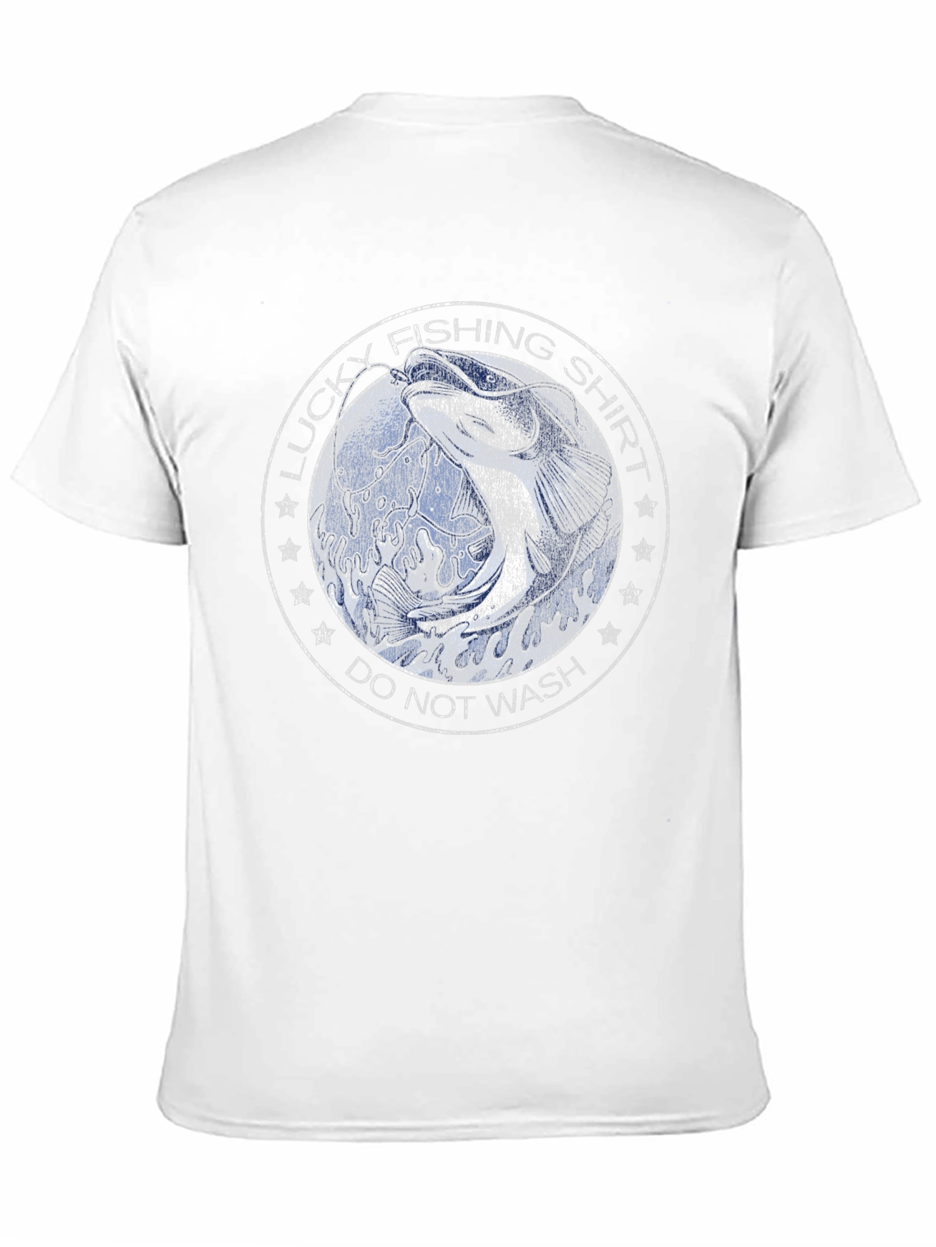 Black Lucky Fishing Shirt - Novelty Graphic Tee view 11