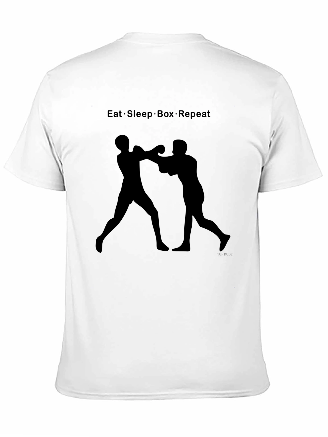 Black Eat Sleep Box Repeat Black T-Shirt view 11