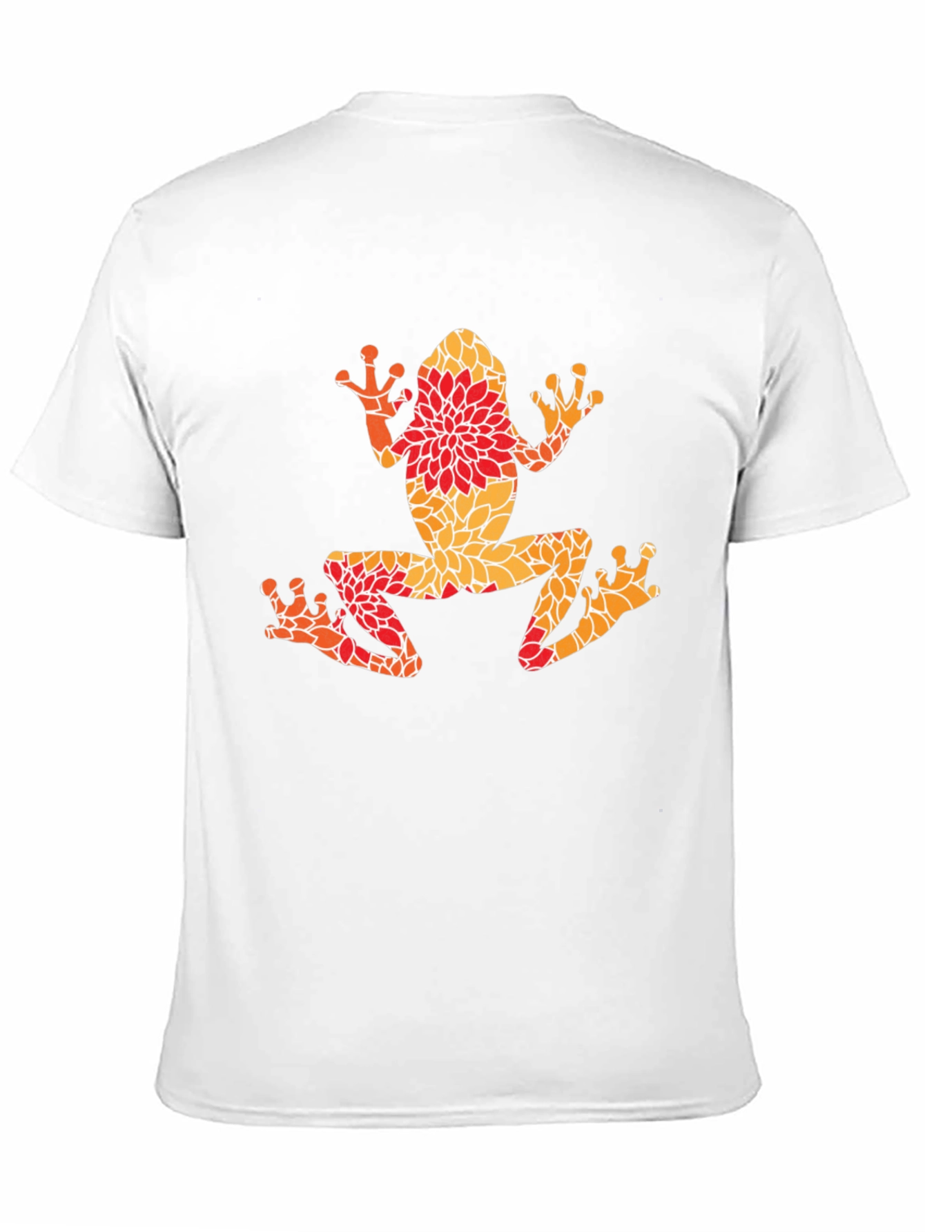 Black Floral Frog Graphic Tee - Unique Nature Design view 11
