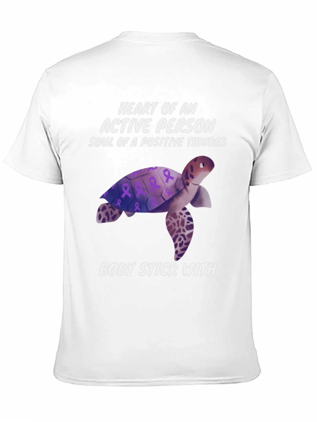 Black Turtle Positive Thinker T-Shirt view 11