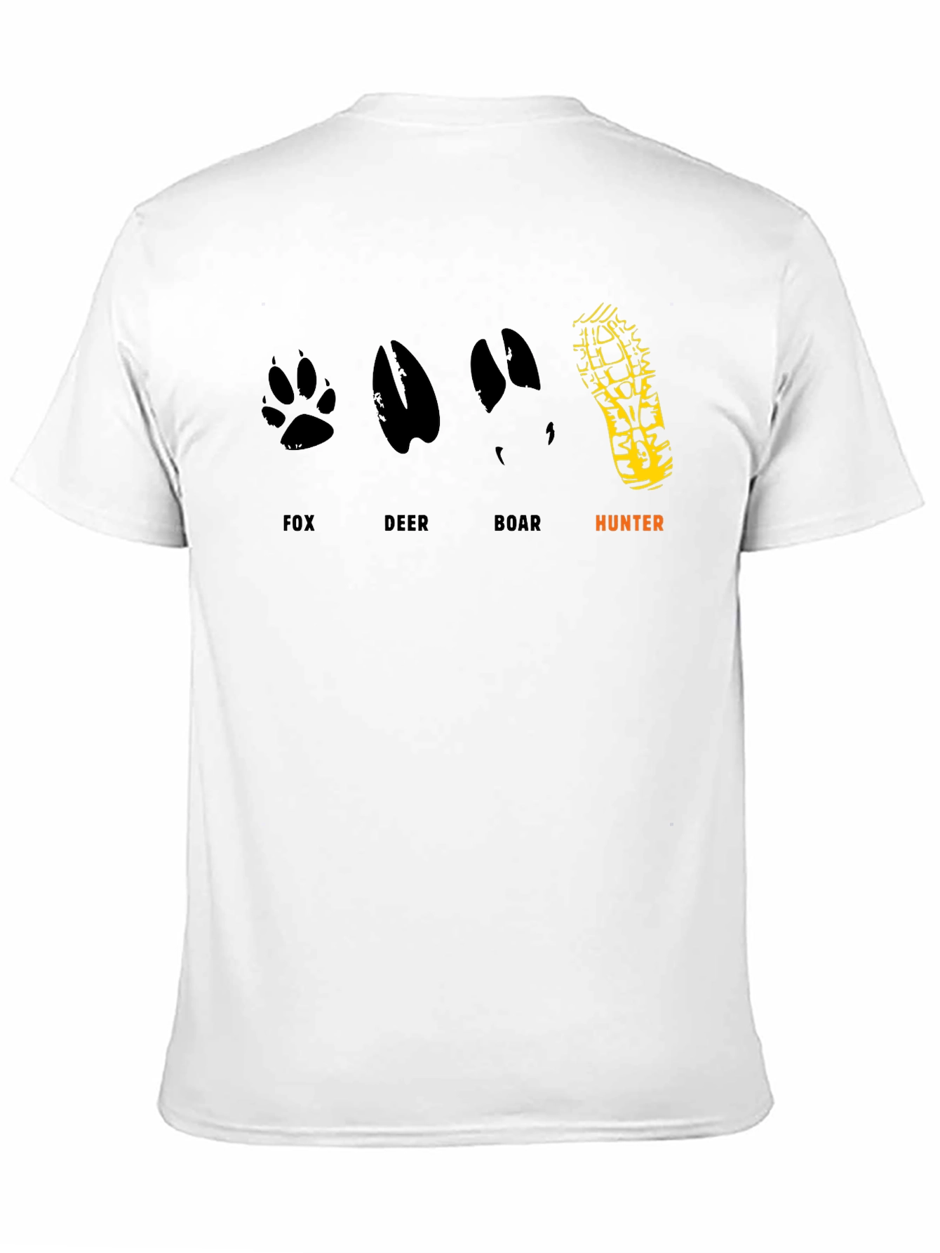 Black Hunter Animal Track Graphic Tee - Black view 11