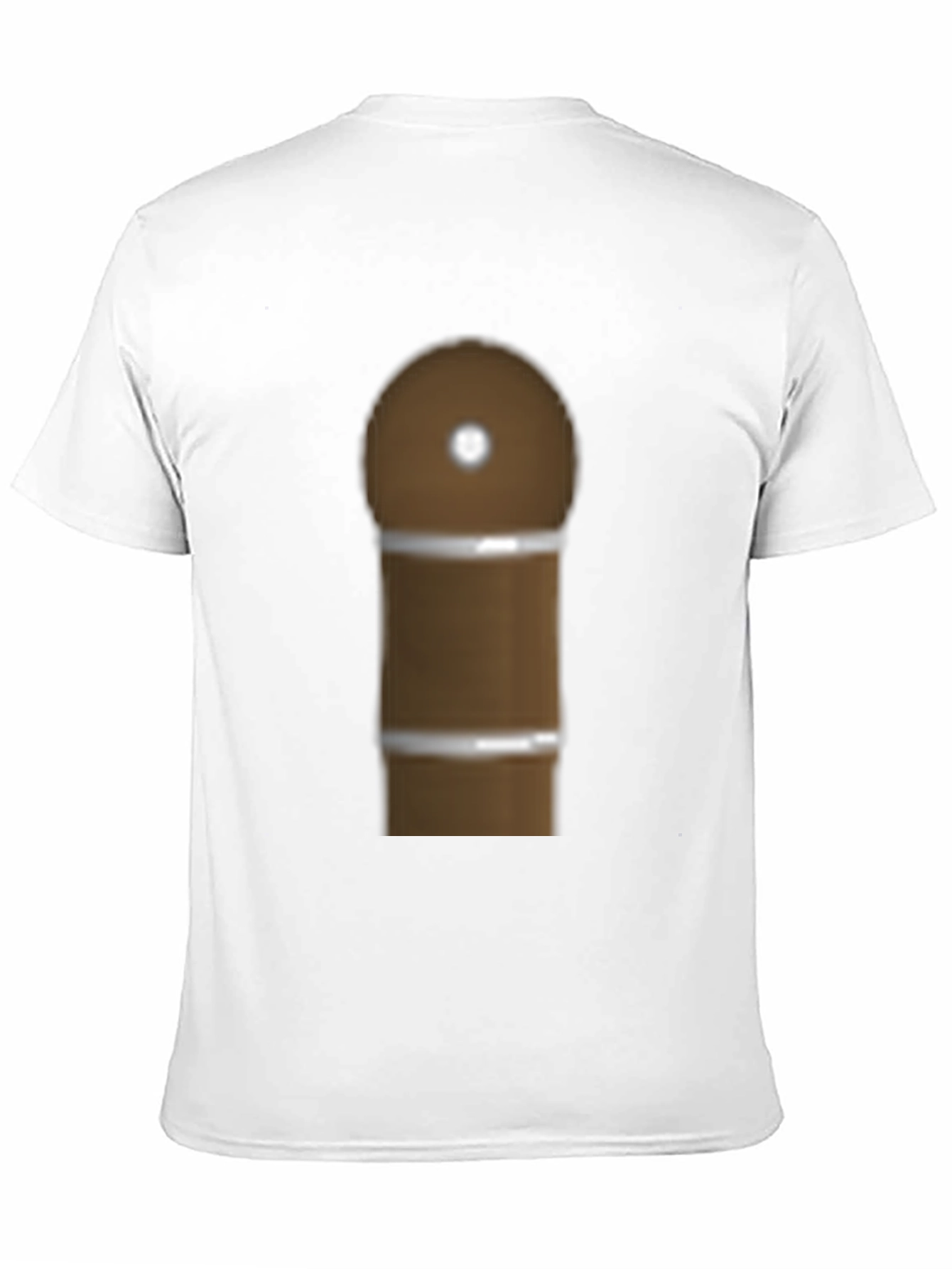 Black Novelty Brown Cigar Graphic T-Shirt view 11