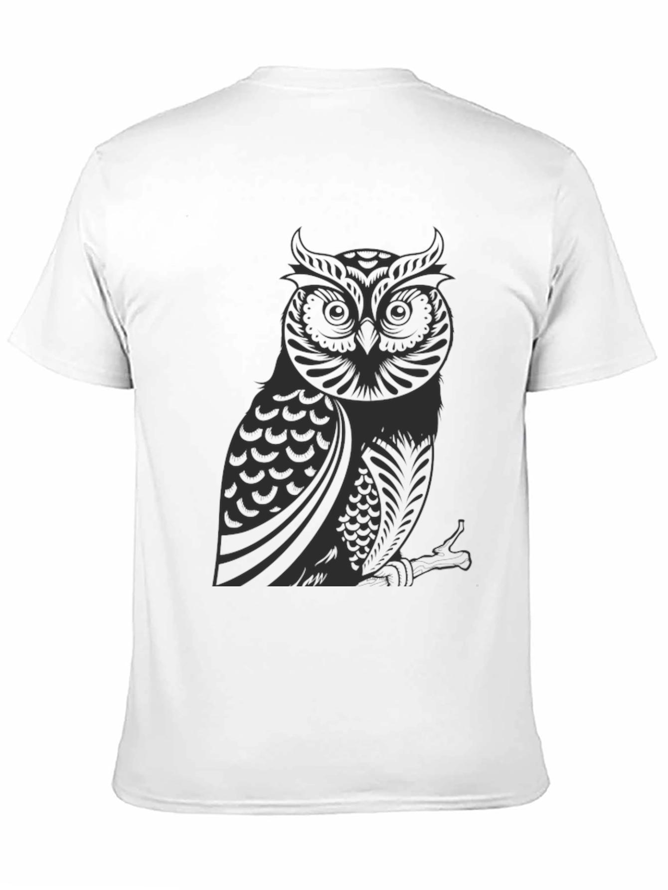 Black Owl Graphic T-Shirt - Soft Cotton Tee view 11