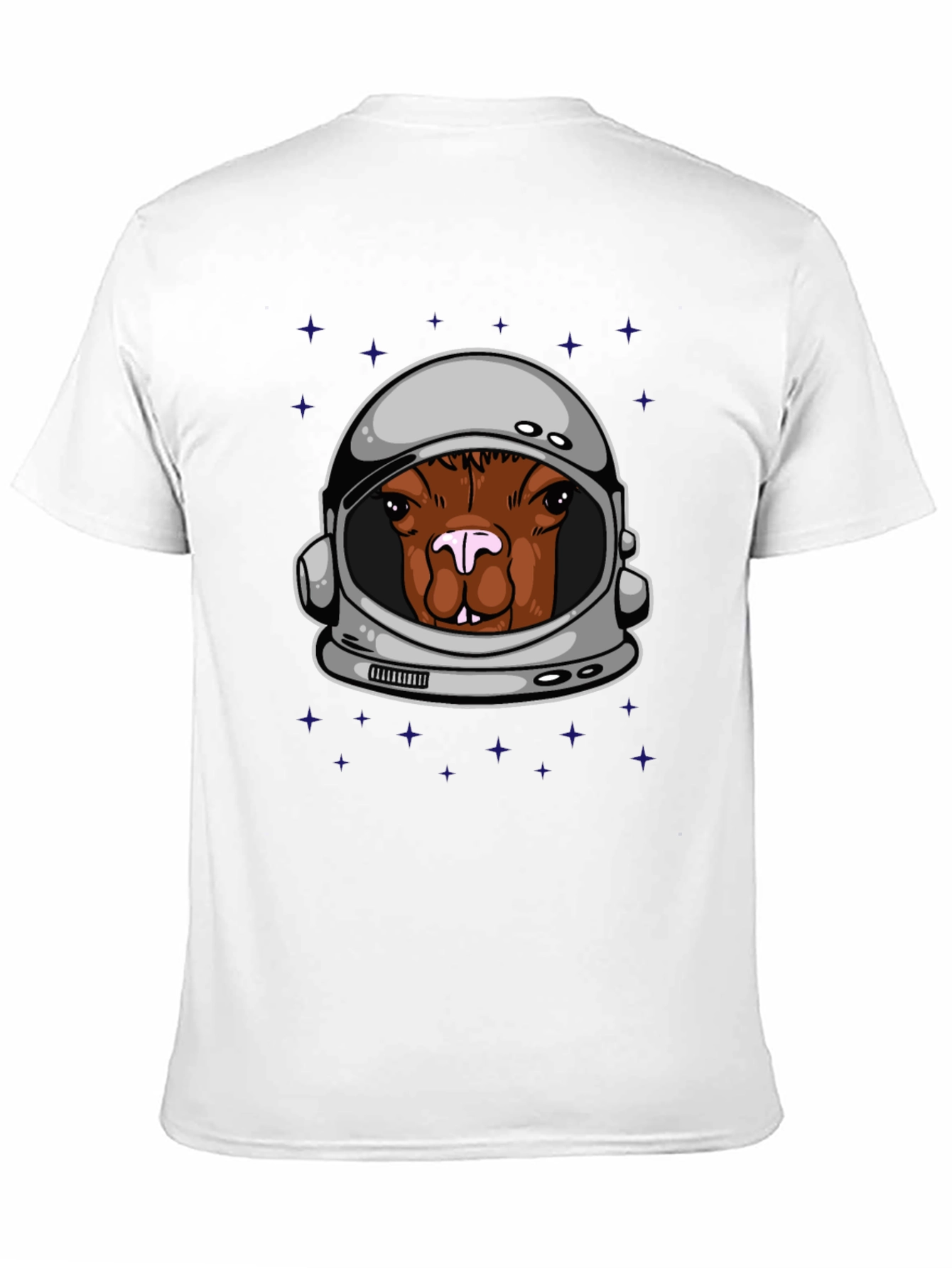 Black Astronaut Llama Graphic Tee - Space Animal Shirt view 11