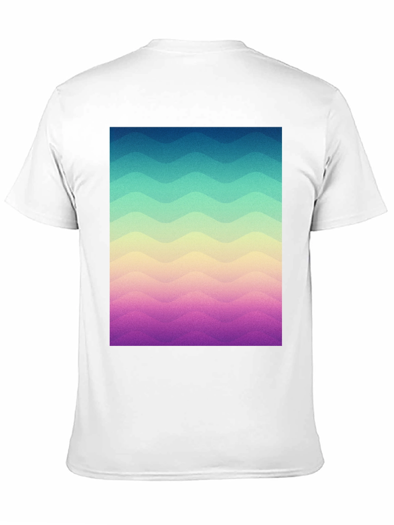 Black Wavy Gradient T-Shirt - Casual Comfort view 11
