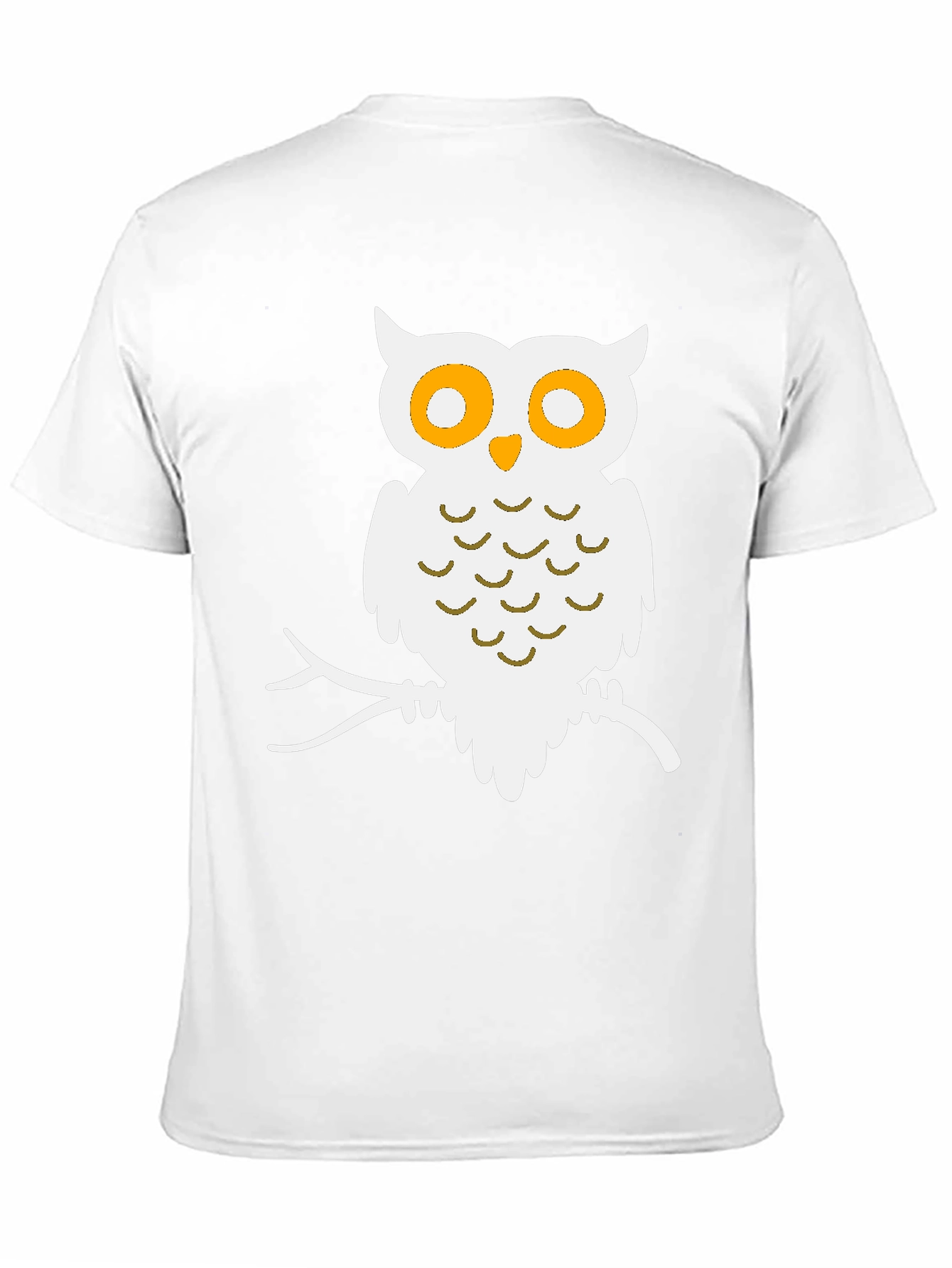 Black Owl Graphic Print Black T-Shirt view 11