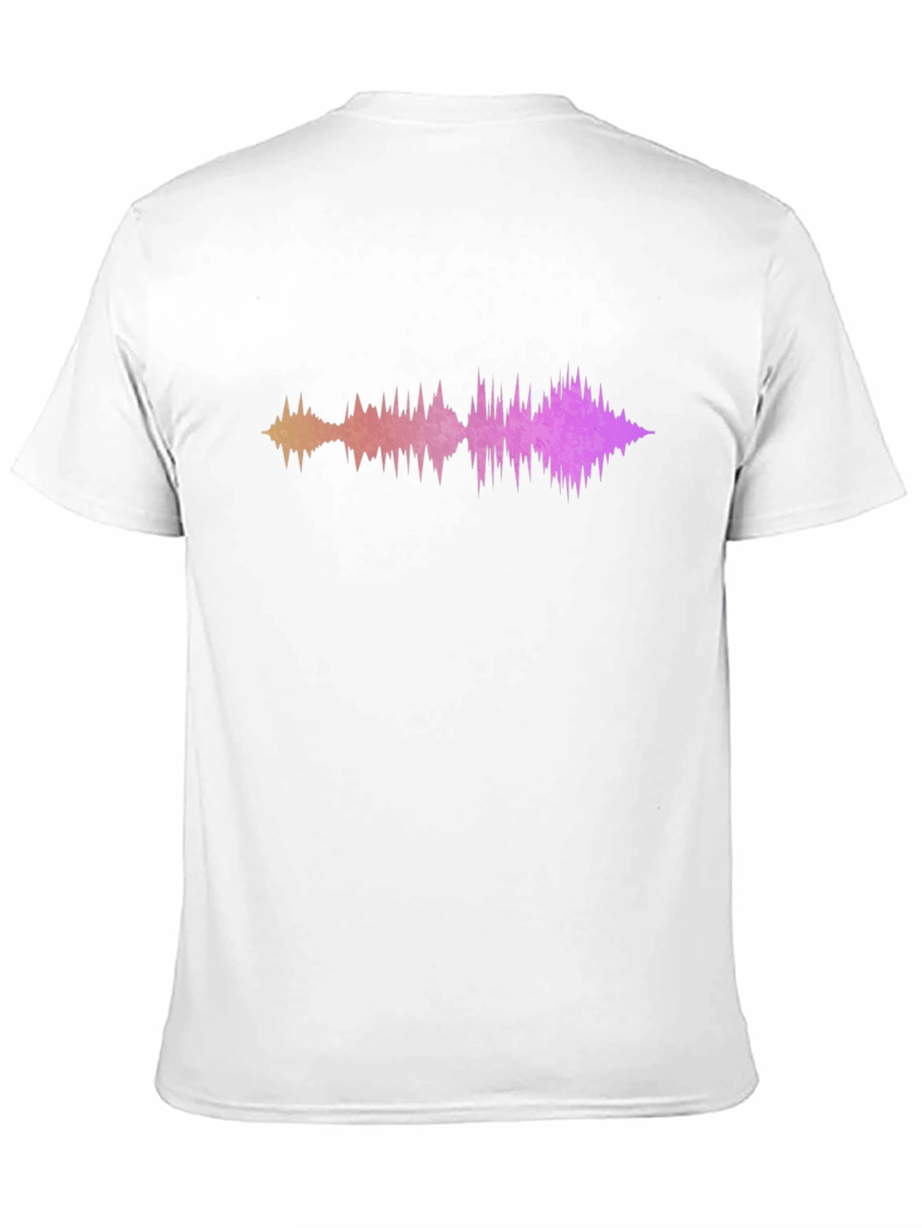 Black Sound Wave Graphic Tee - Modern Black T-Shirt view 11