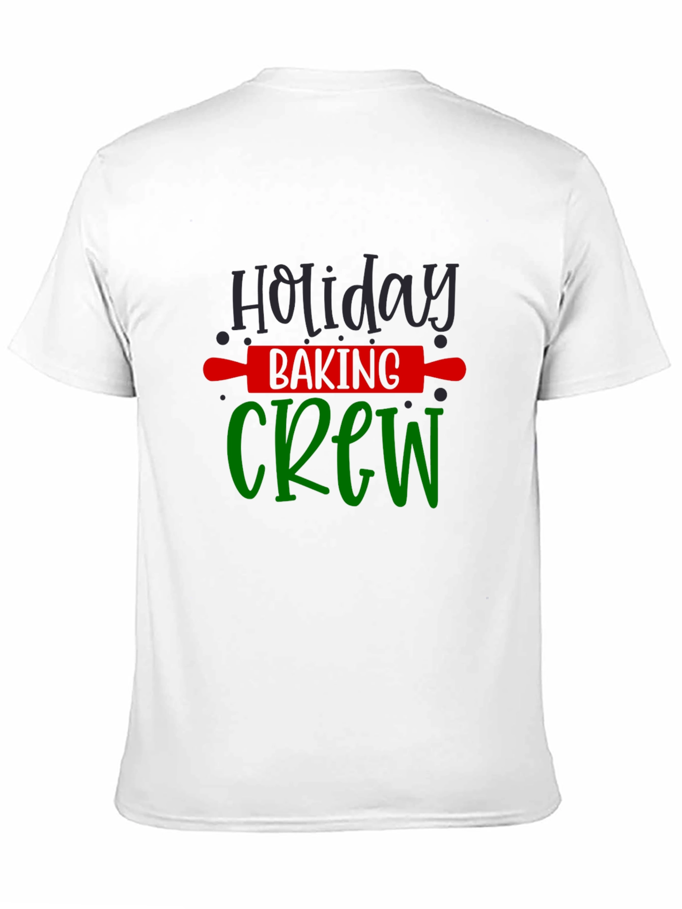 Black Holiday Baking Crew T-Shirt - Festive Fun! view 11