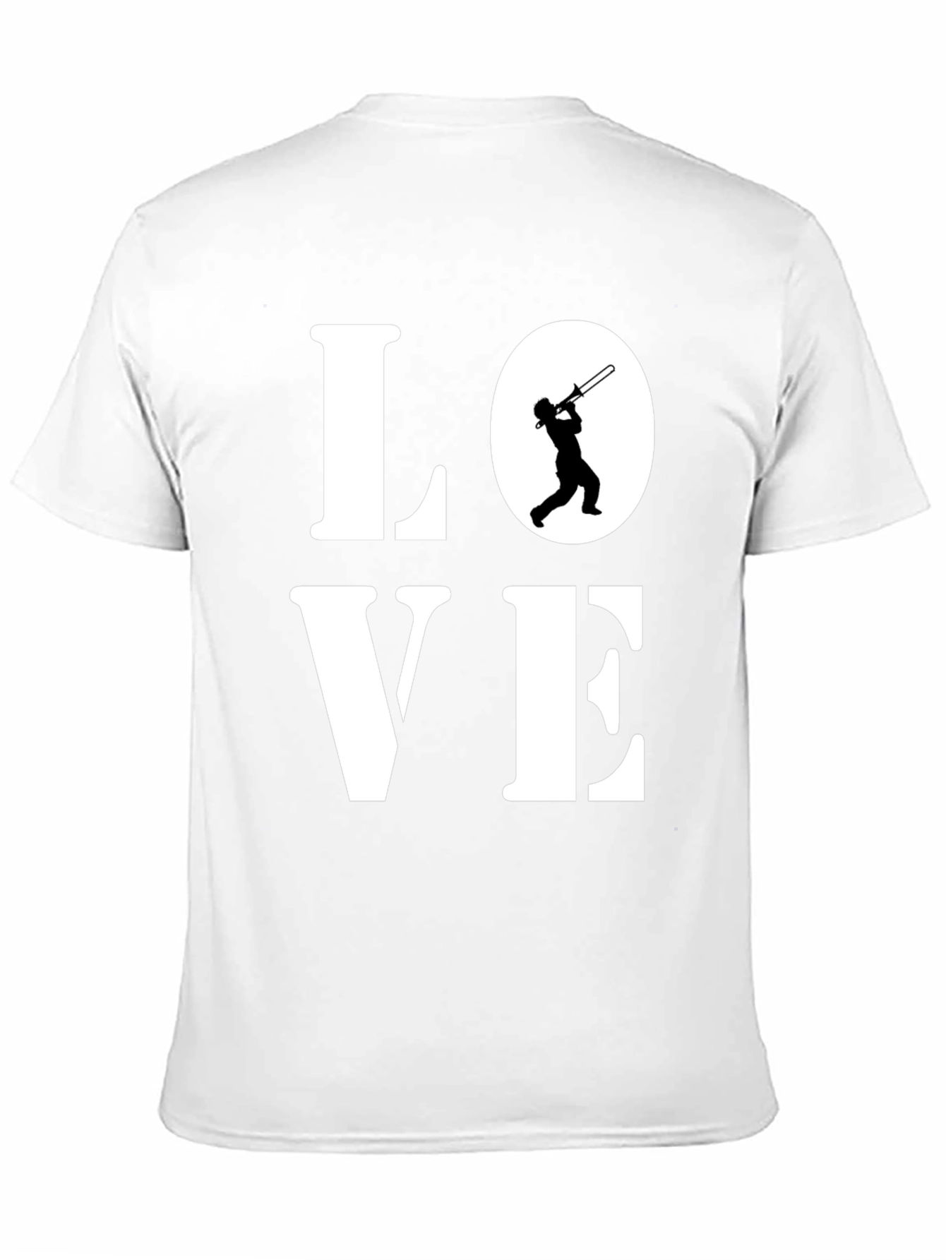 Black Love Trombone T-Shirt - Music Lover Tee view 11