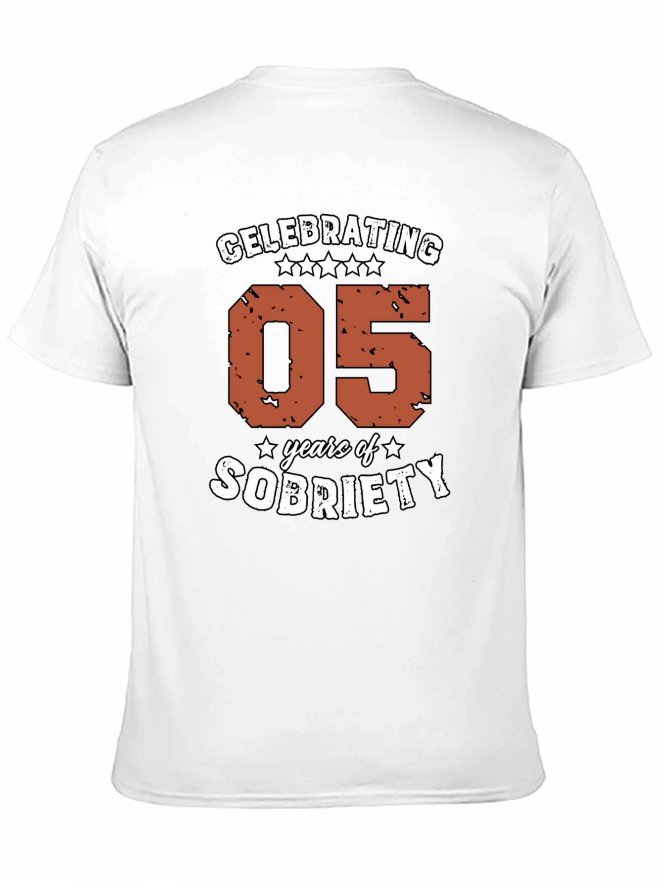 Black Celebrating 05 Years of Sobriety T-Shirt view 11