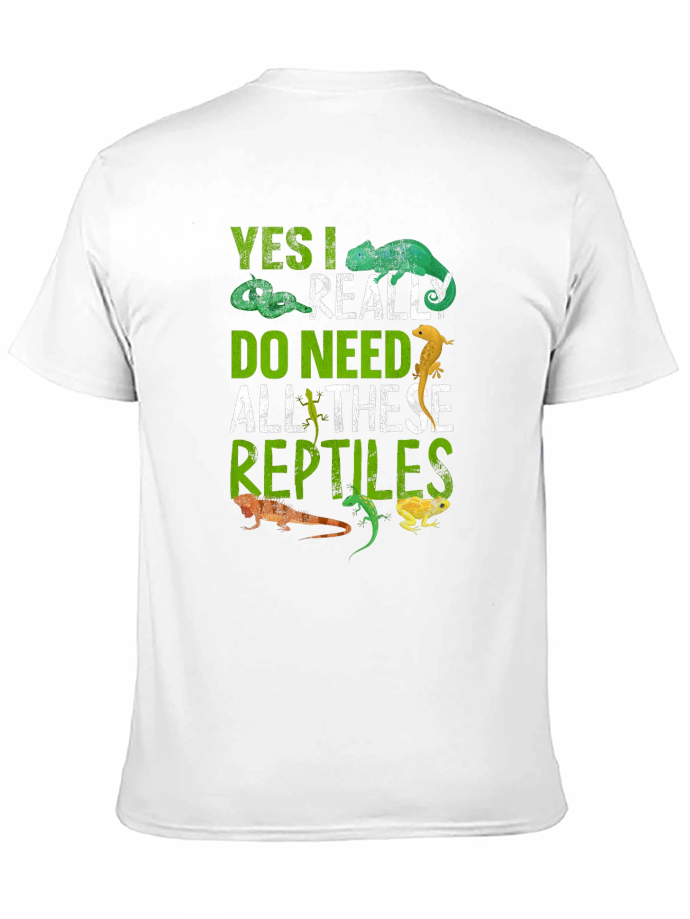 Black Reptile Lover T-Shirt - Yes I Really Do Need All These Reptiles view 11