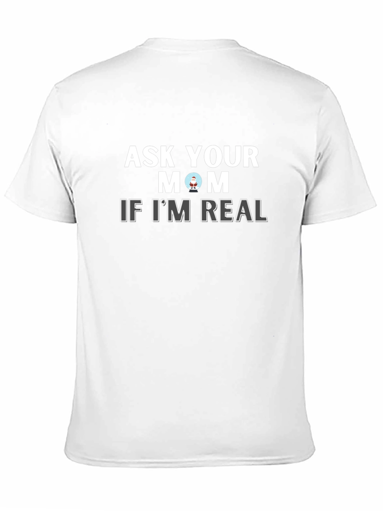 Black Ask Your Mom If I'm Real Graphic Tee - Black view 11