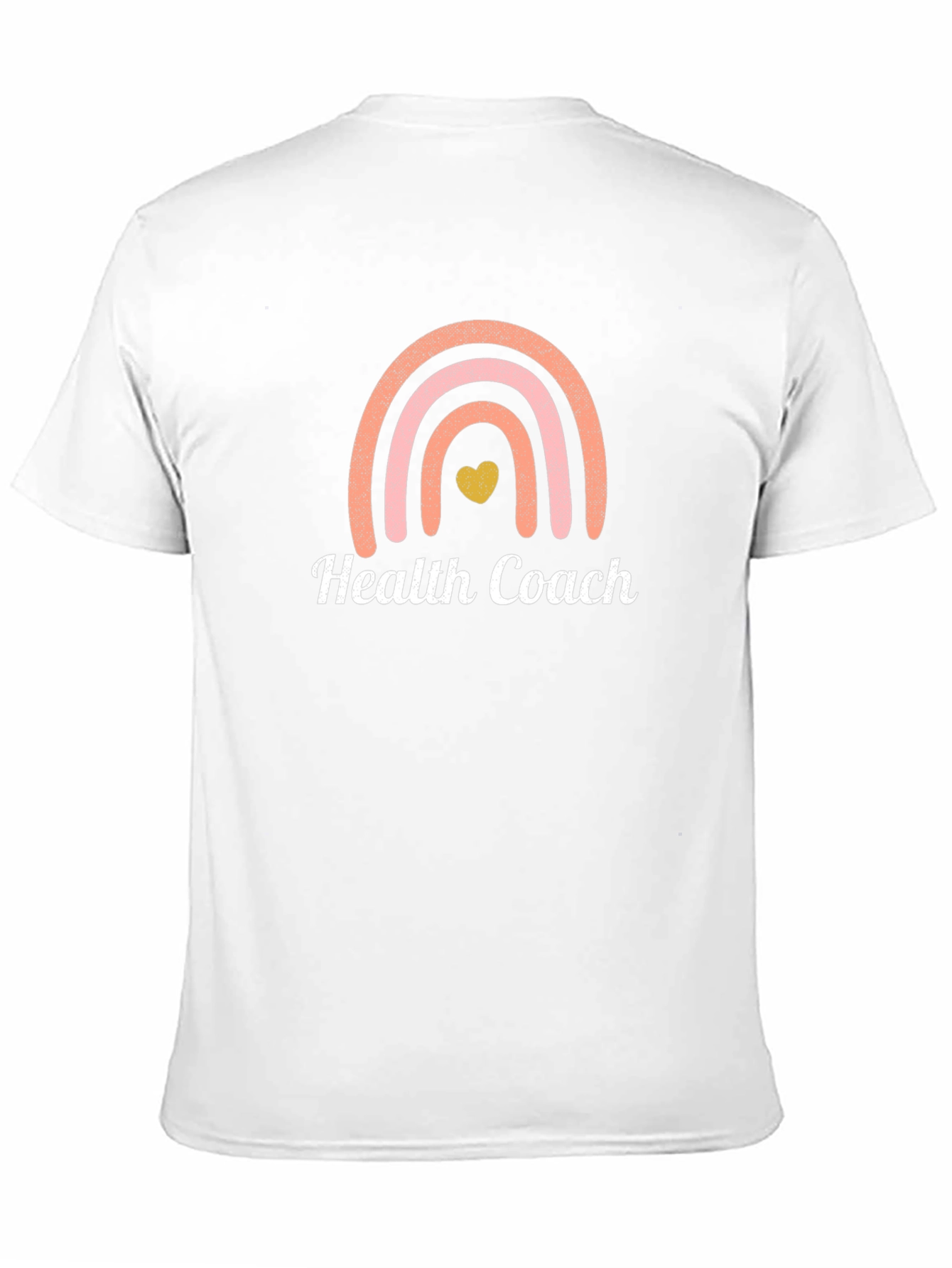 Black Health Coach Rainbow Graphic T-Shirt view 11