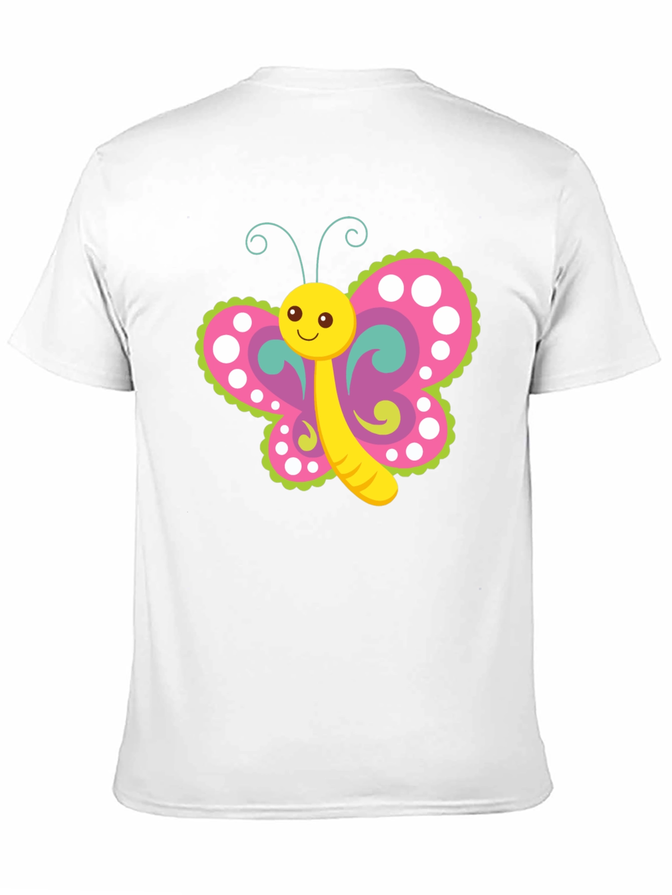 Black Cute Butterfly Graphic T-Shirt - Black view 11