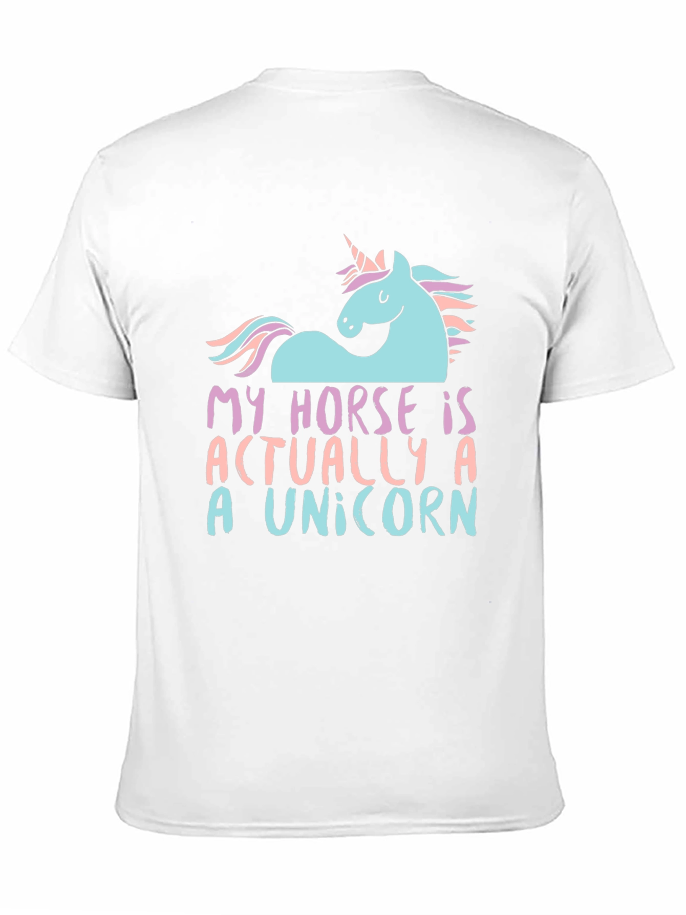 Black Unicorn Horse Graphic T-Shirt - Funny Novelty Tee view 11