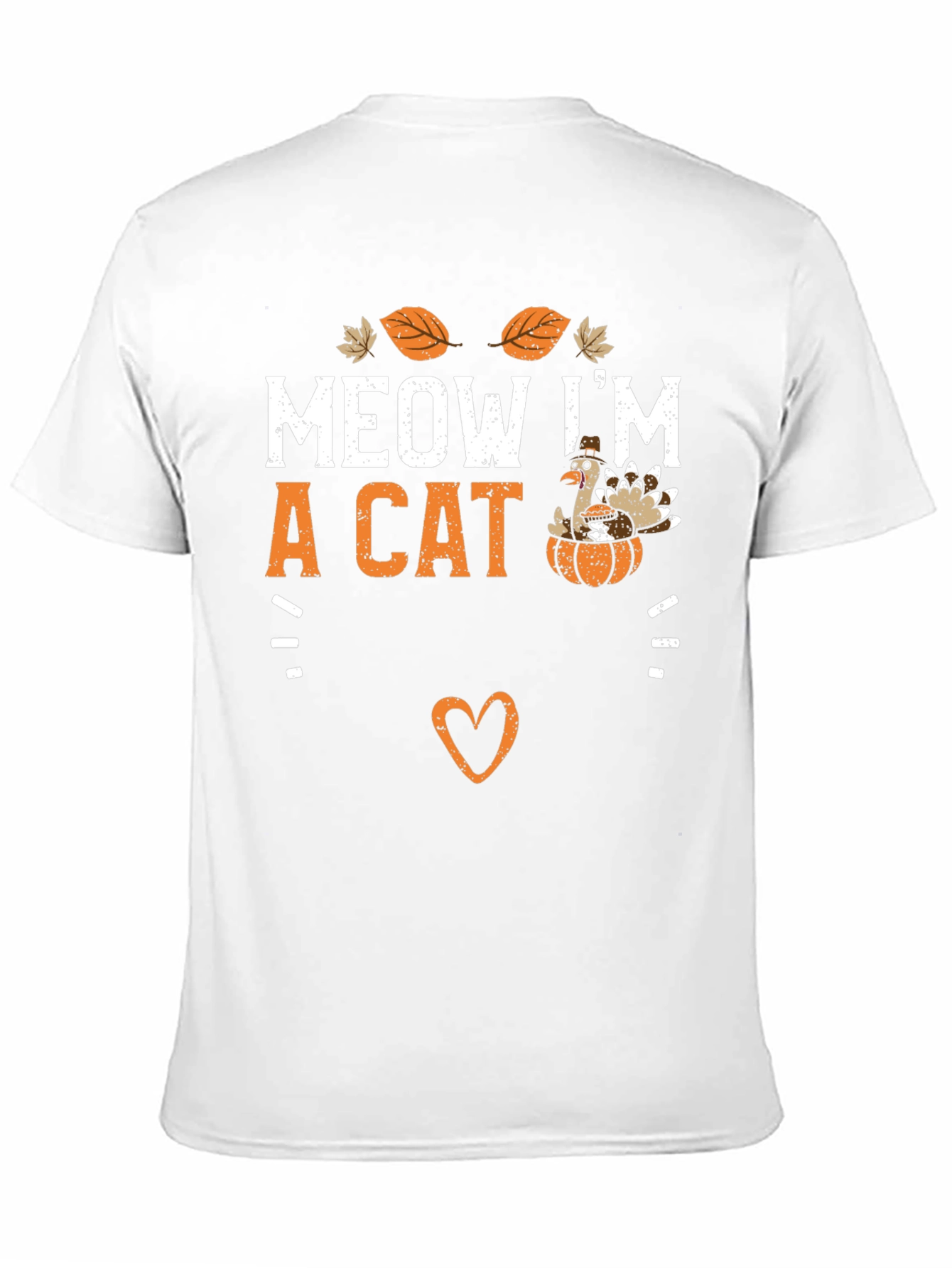 Black Meow I'm a Cat Thanksgiving T-Shirt view 11