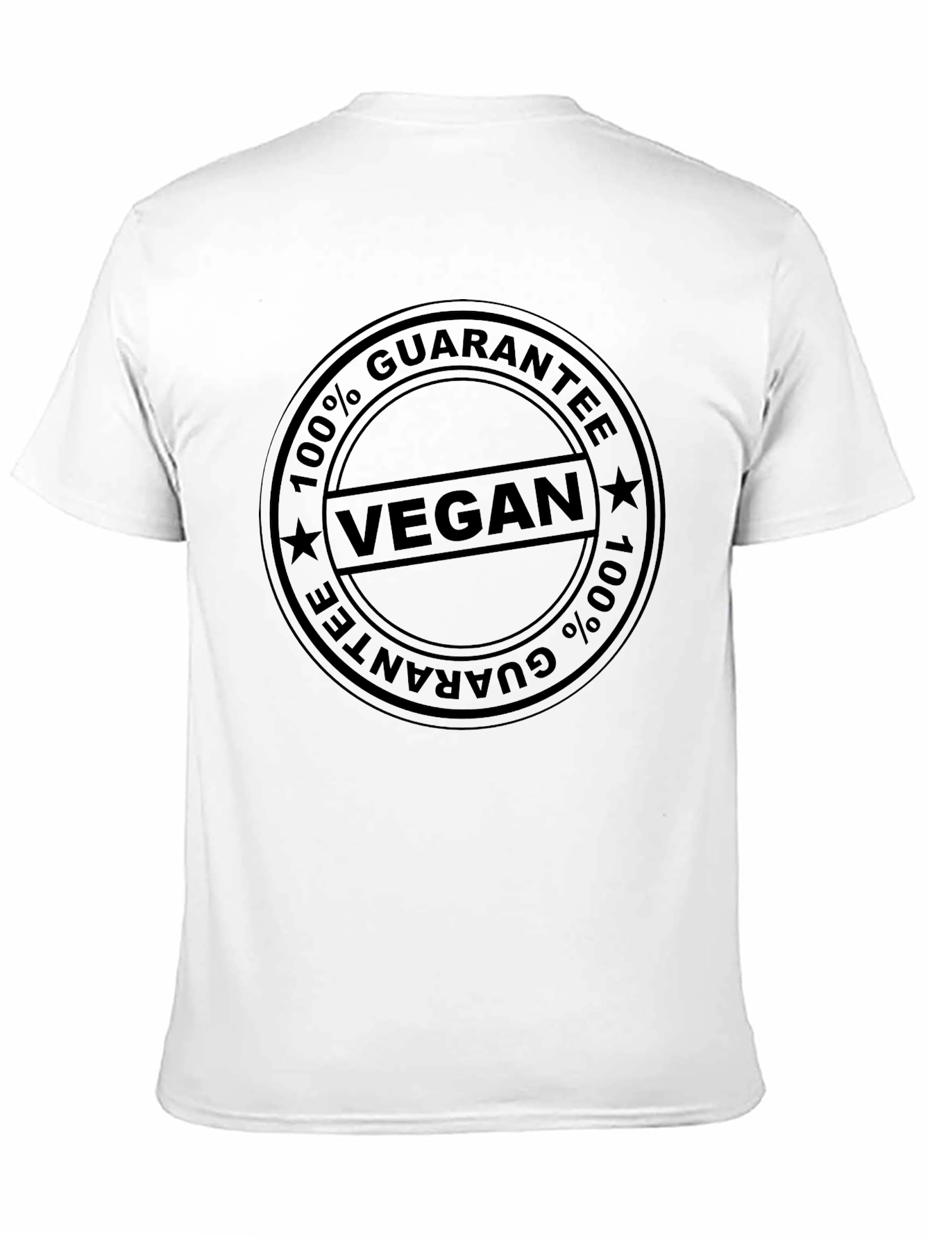 Black Vegan 100% Guarantee T-Shirt - Unisex view 11