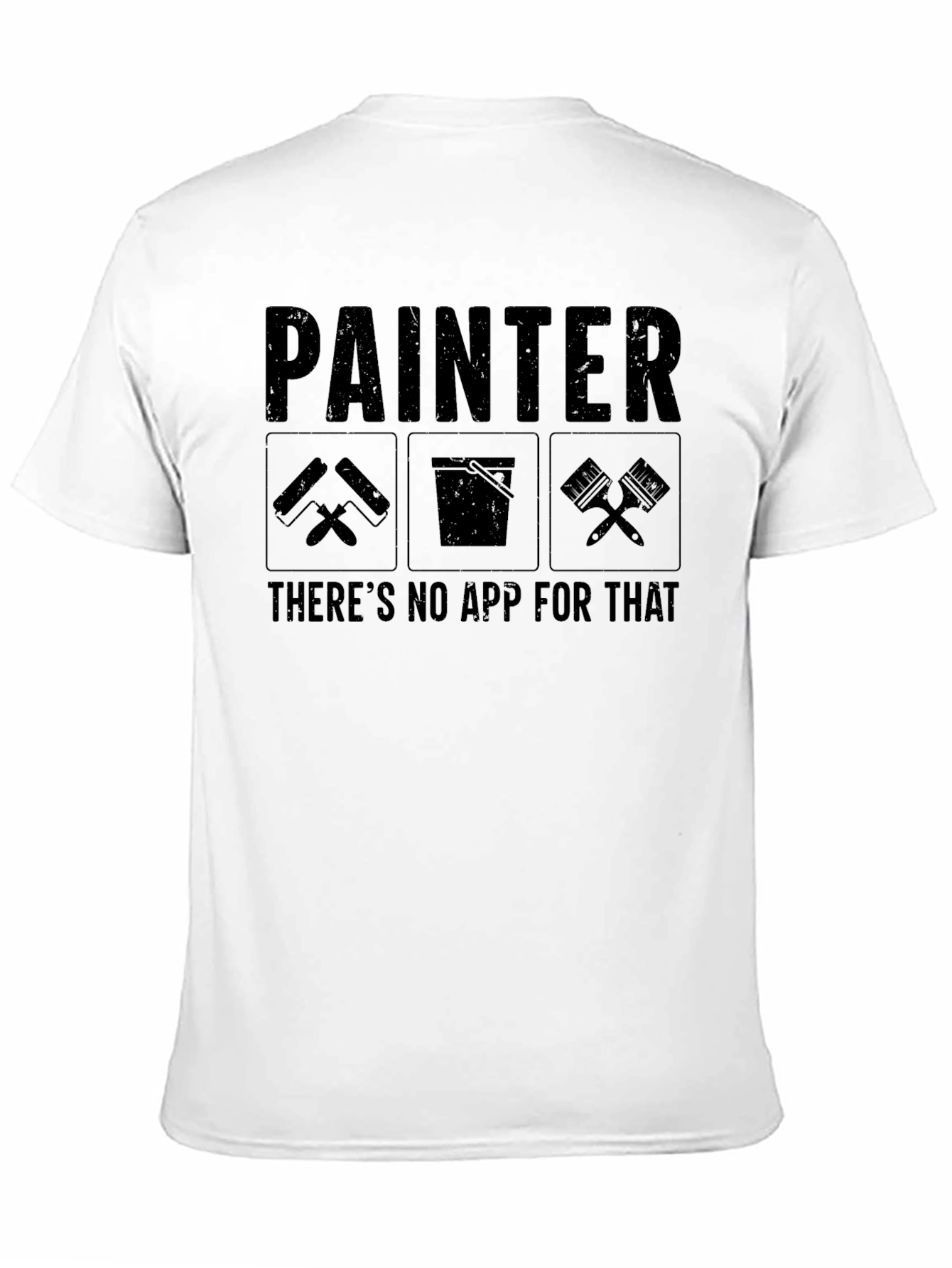 Black Painter There's No App for That Graphic T-Shirt view 11