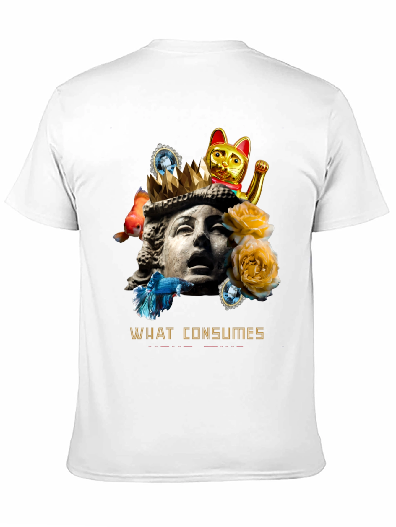 Black What Consumes Graphic T-Shirt - Unique Art Tee view 11