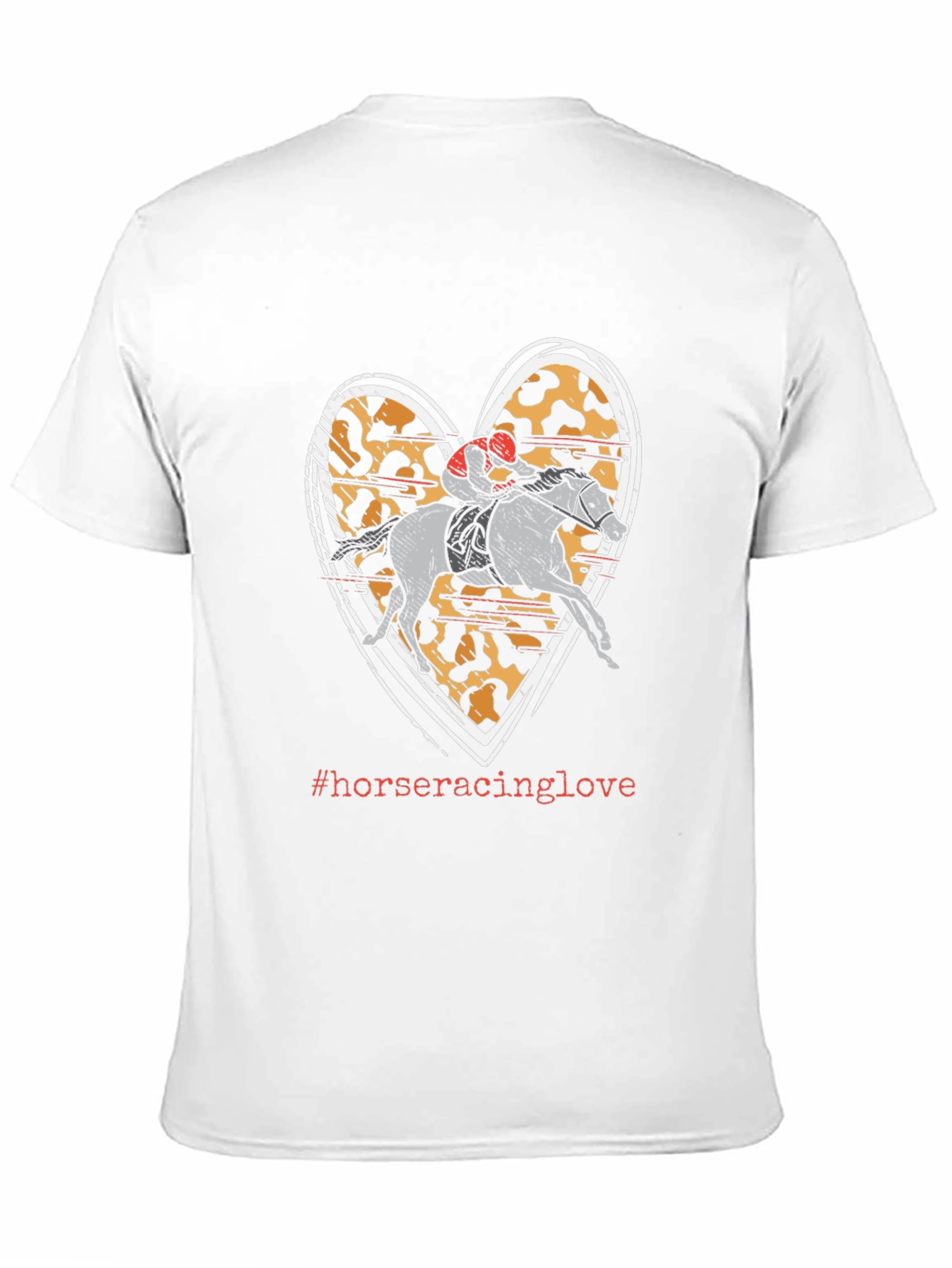 Black Horse Racing Love Heart T-Shirt view 11