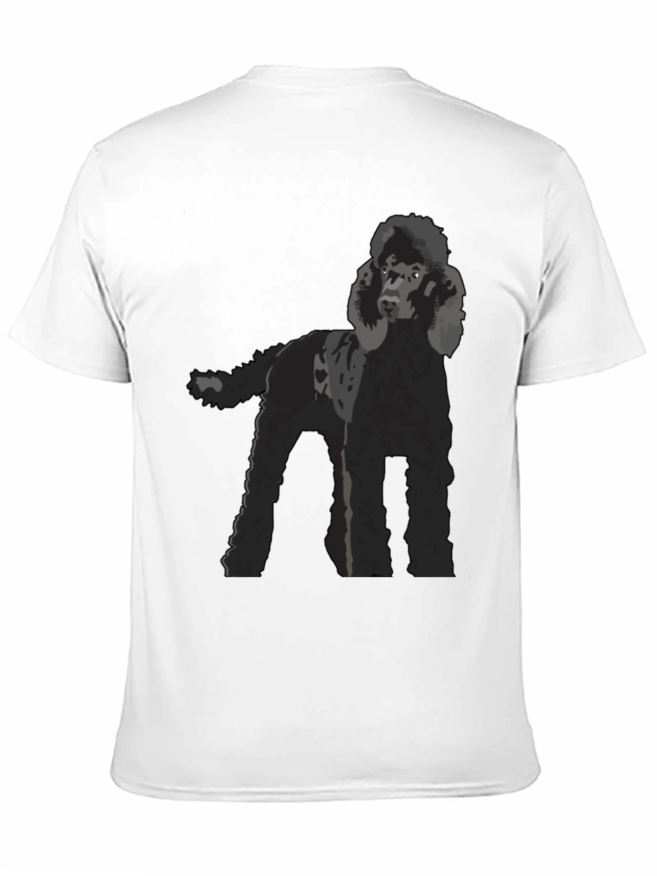 Black Poodle Graphic T-Shirt - Black Dog Lover Tee view 11