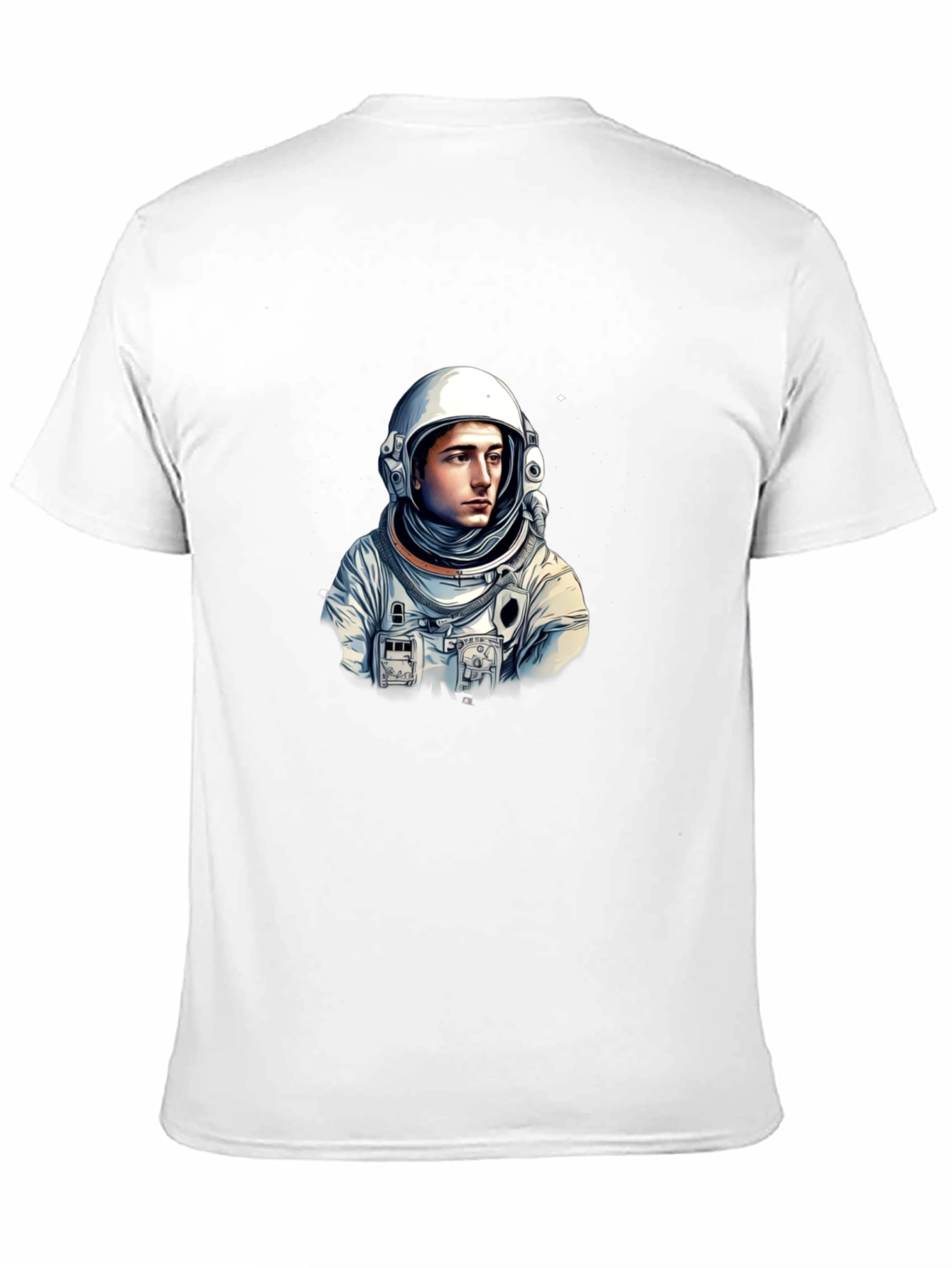 Black Astronaut Graphic Tee - Black Cotton Blend T-Shirt view 11