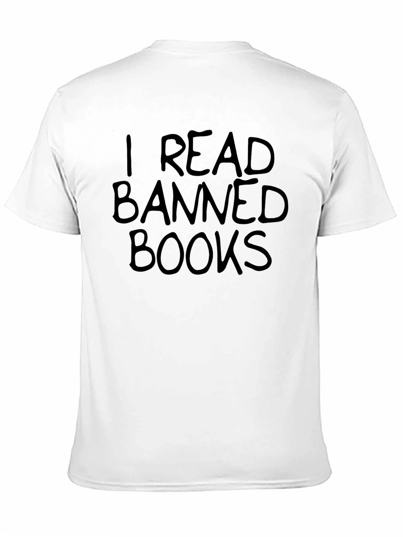 Black I Read Banned Books T-Shirt view 11