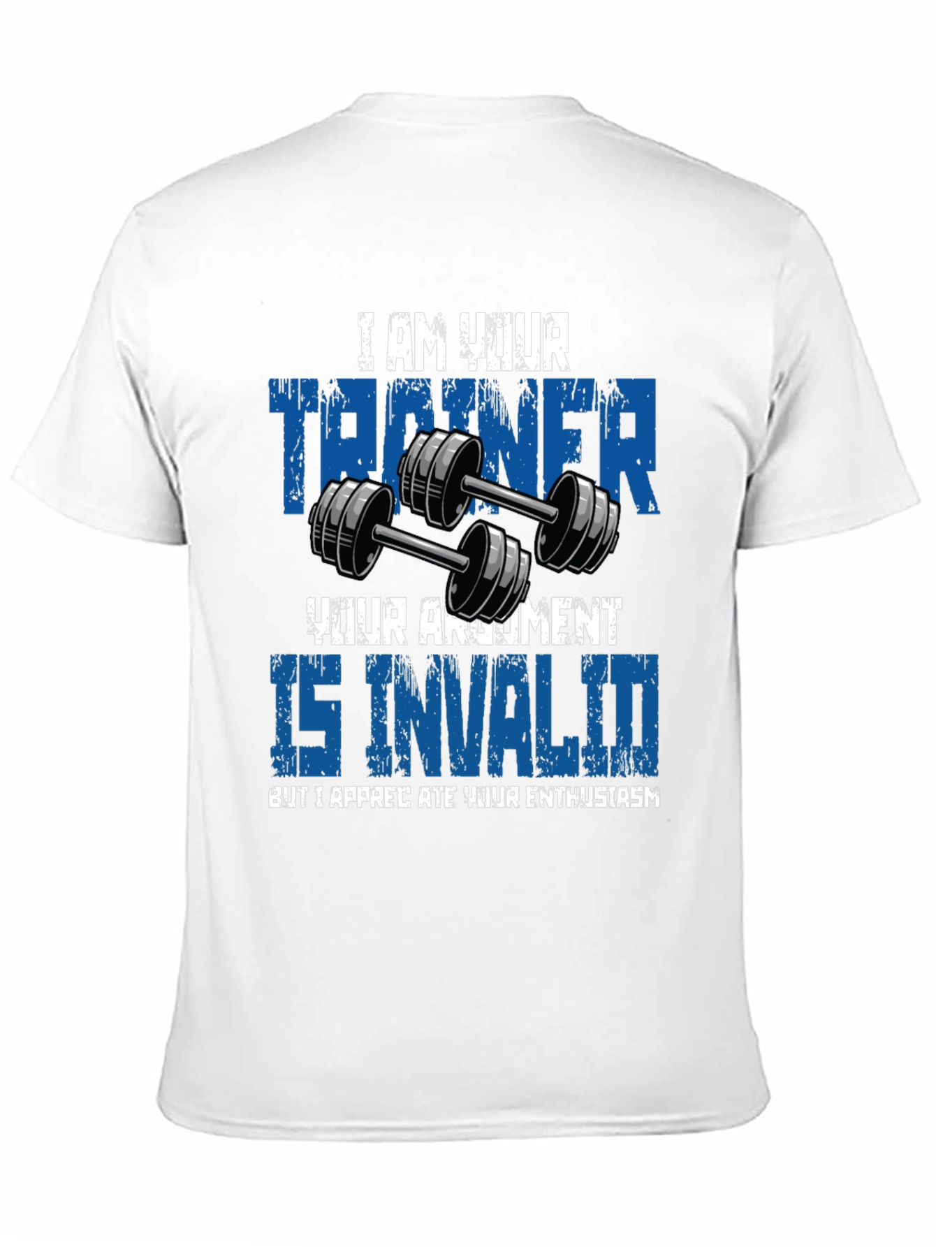 Black Trainer Argument Invalid Men's Graphic T-Shirt view 11