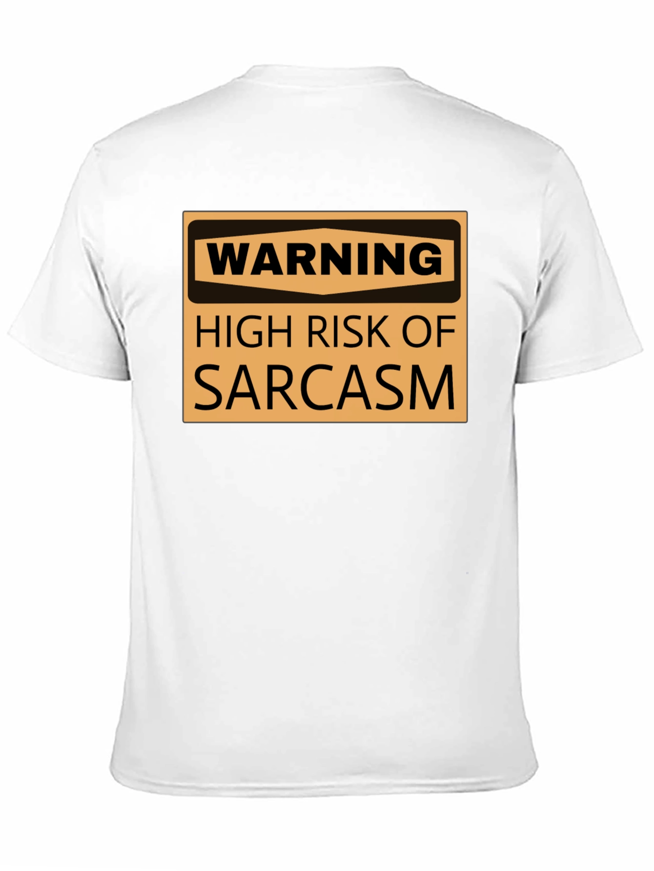 Black Warning Sarcasm T-Shirt - High Risk Humor Tee view 11