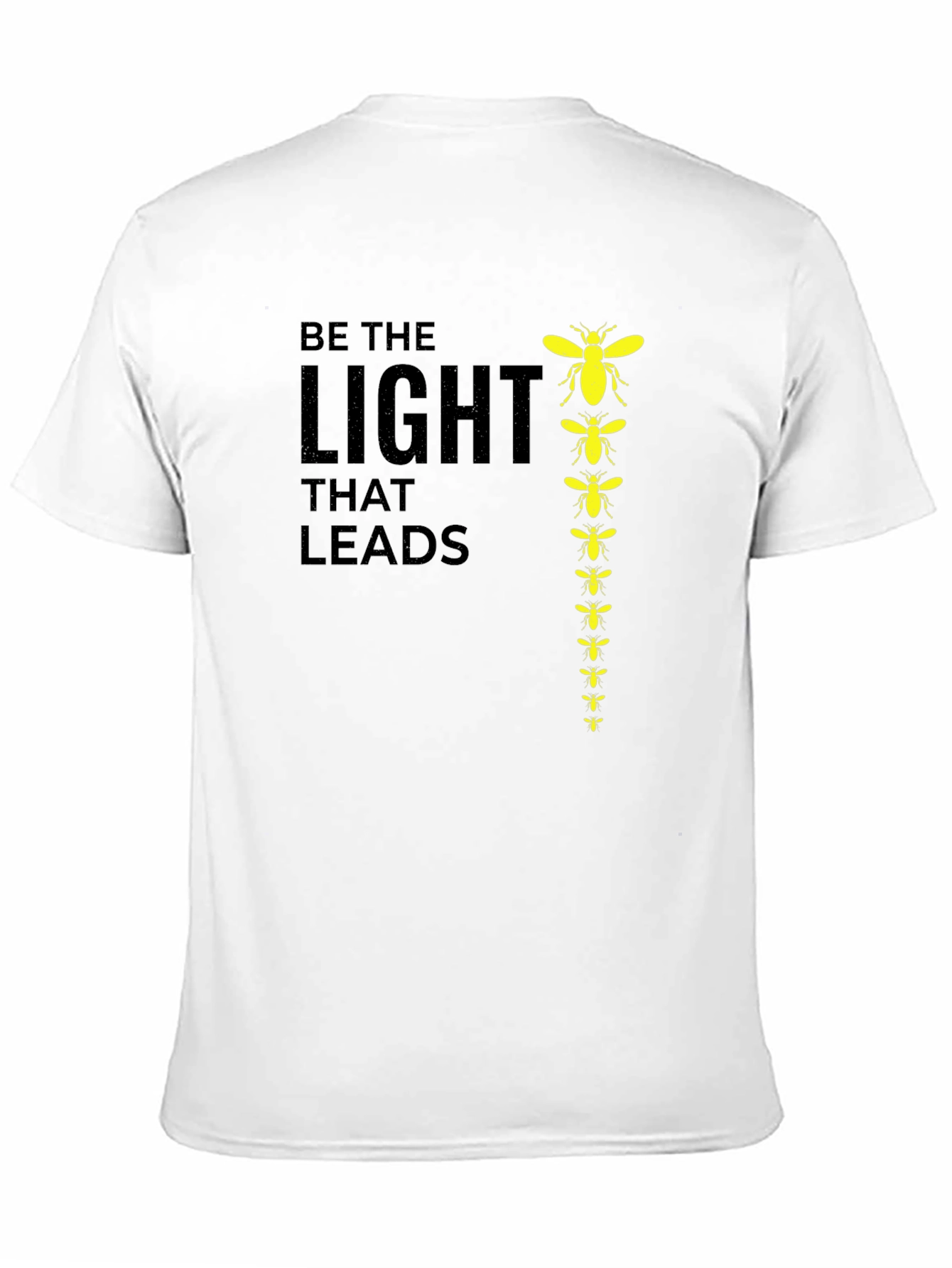 Black Be The Light That Leads Graphic Tee view 11