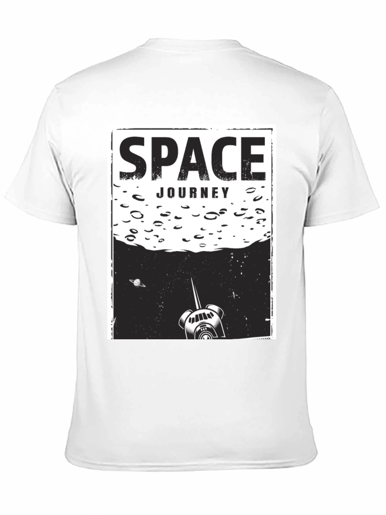 Black Space Journey Graphic T-Shirt - Unisex Black Tee view 11