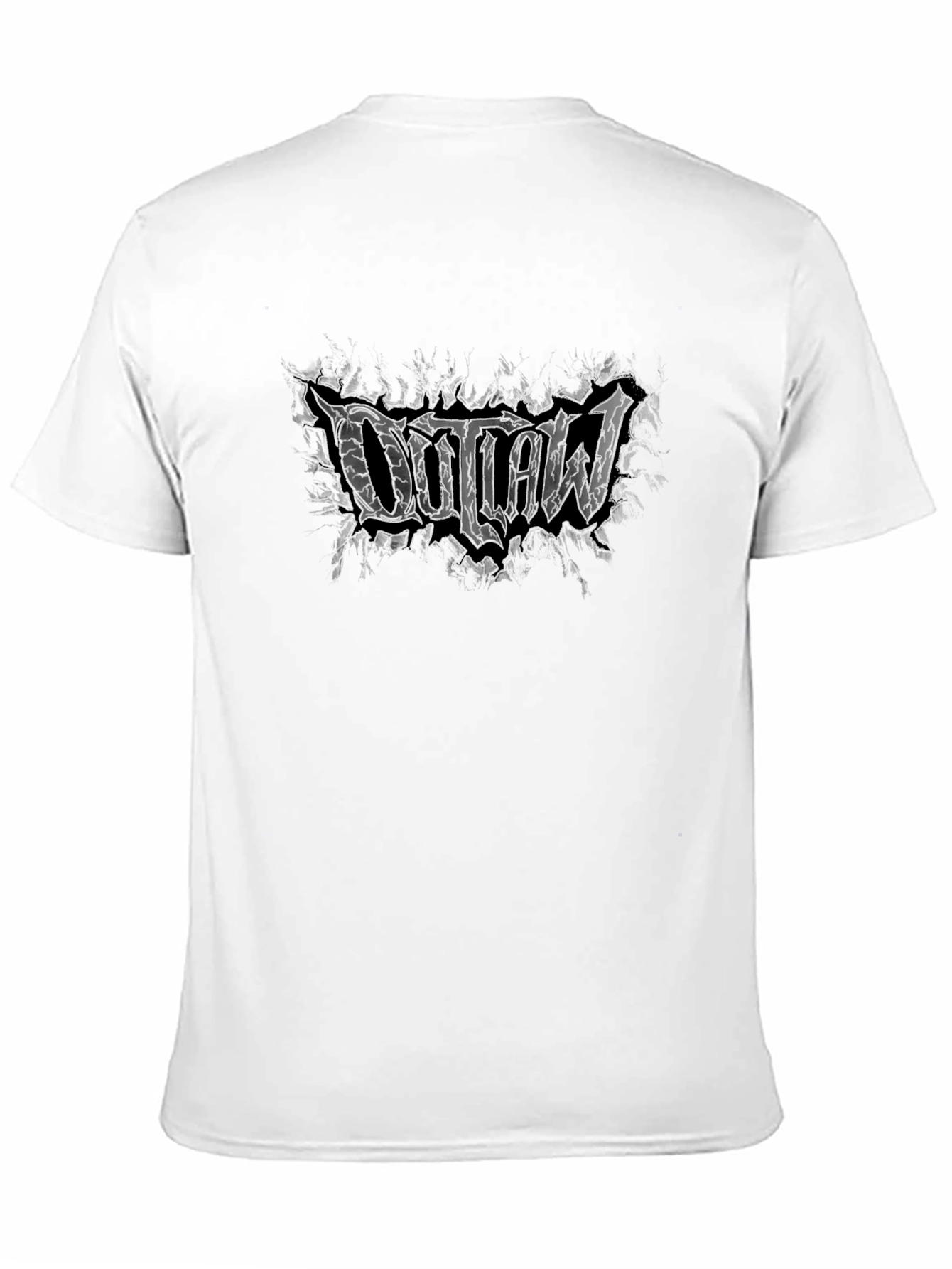 Black Outlaw Graphic Black T-Shirt view 11