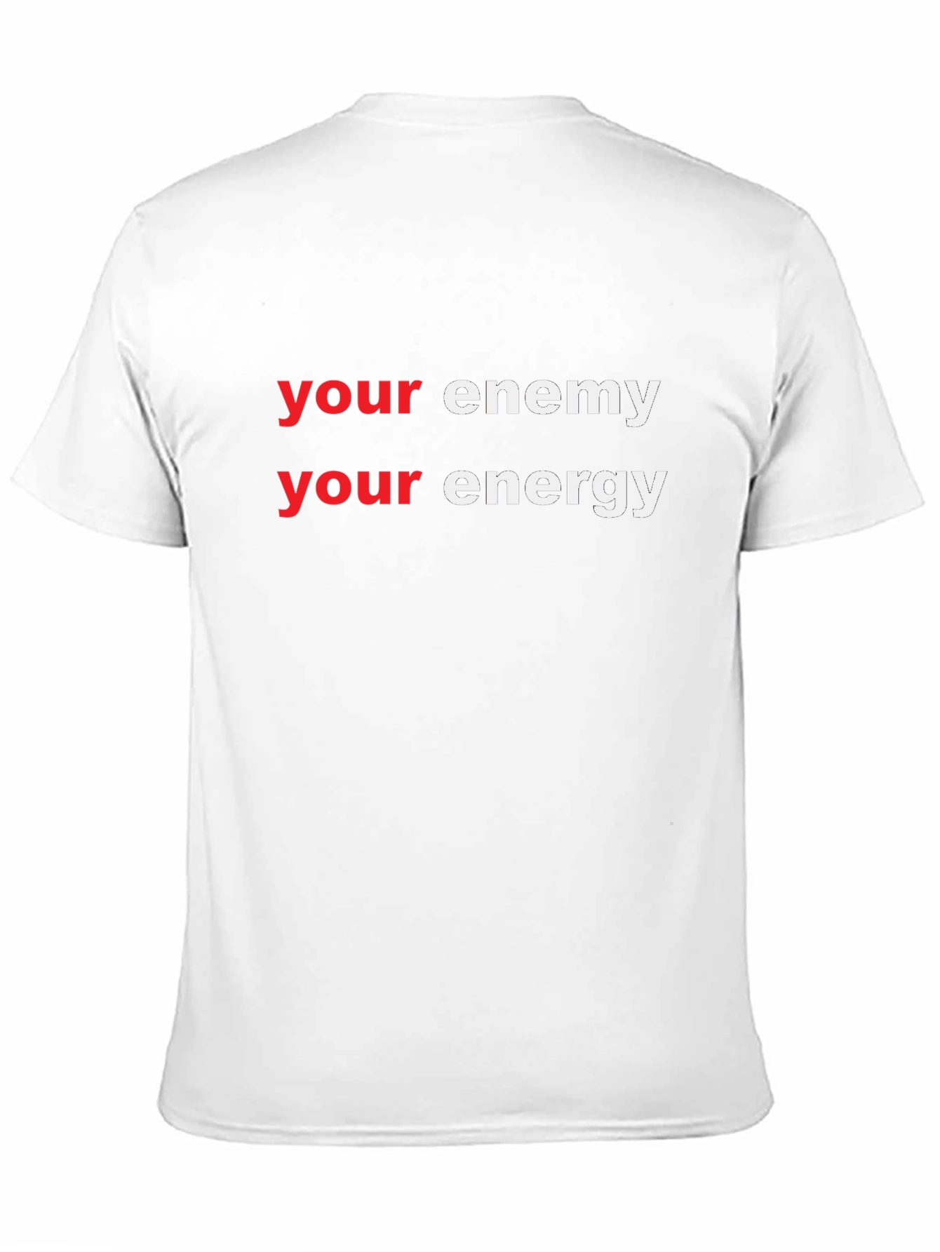 Black Your Enemy Your Energy Graphic Tee view 11