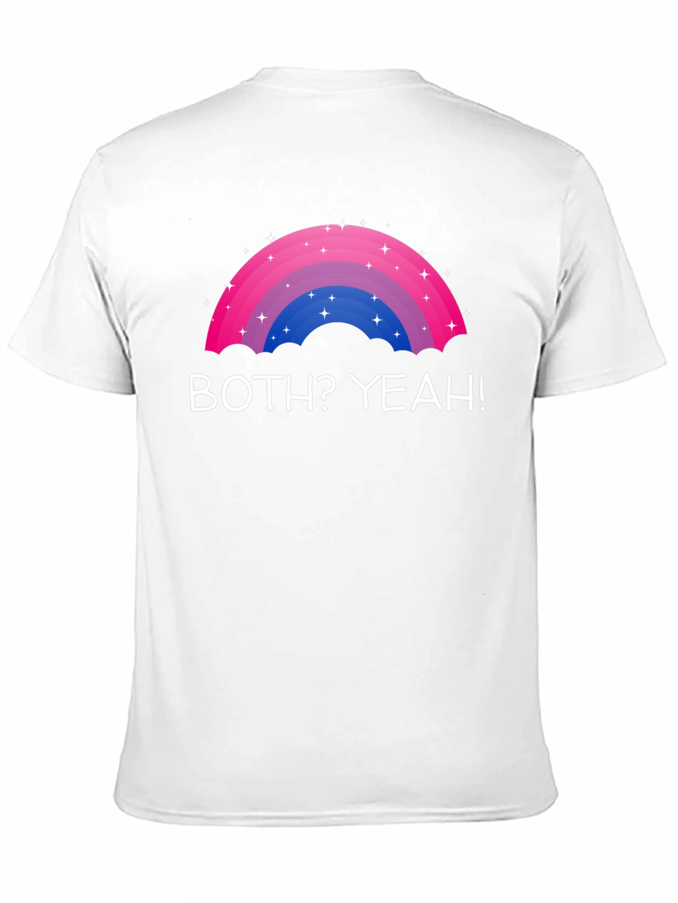 Black Bisexual Pride Rainbow T-Shirt - Both? Yeah! view 11