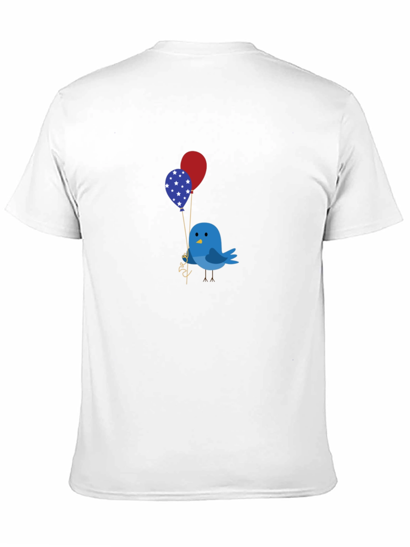 Black Bird with Balloons Graphic Tee view 11