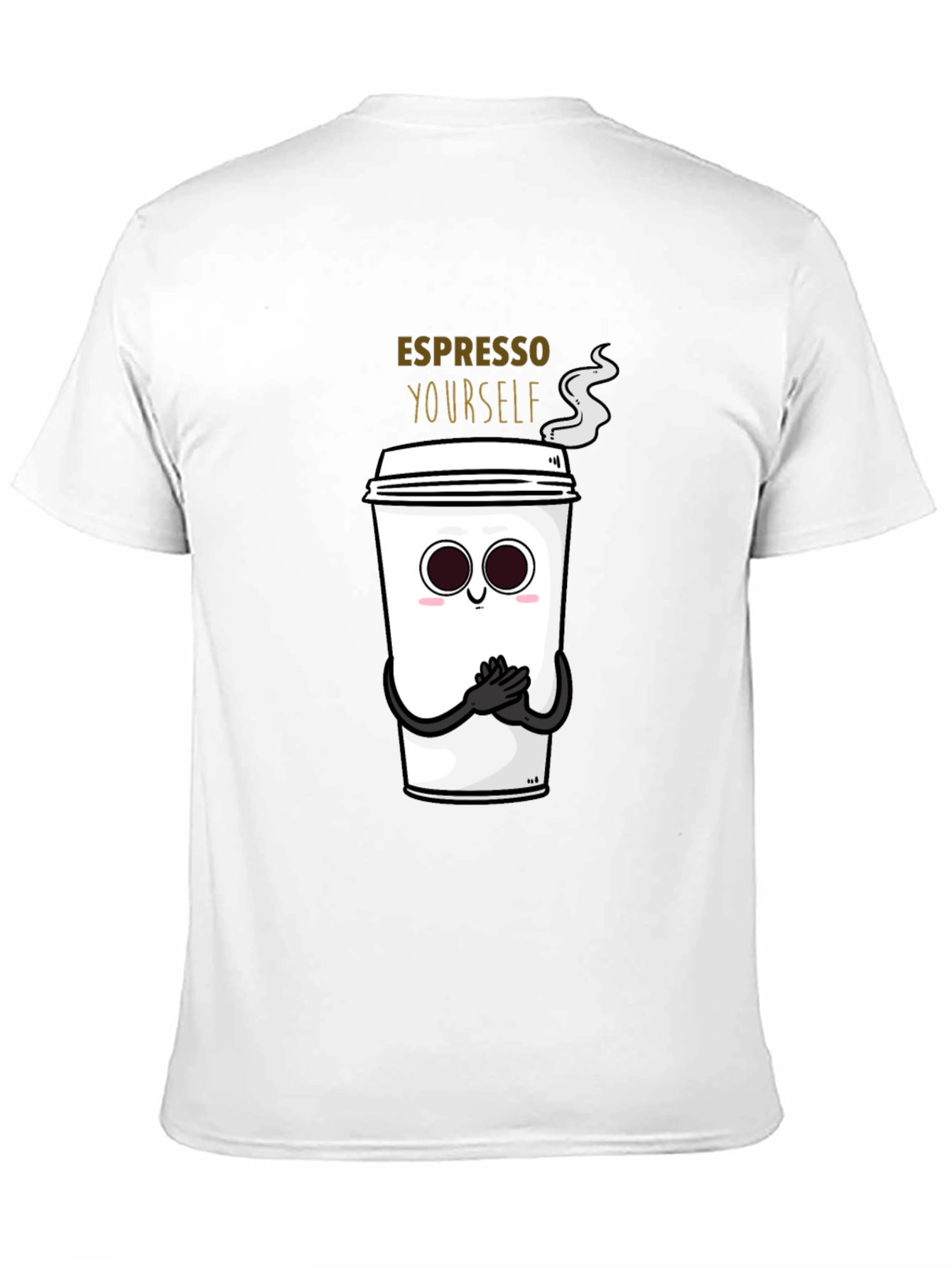 Black Espresso Yourself Graphic T-Shirt - Black Cotton Blend view 11