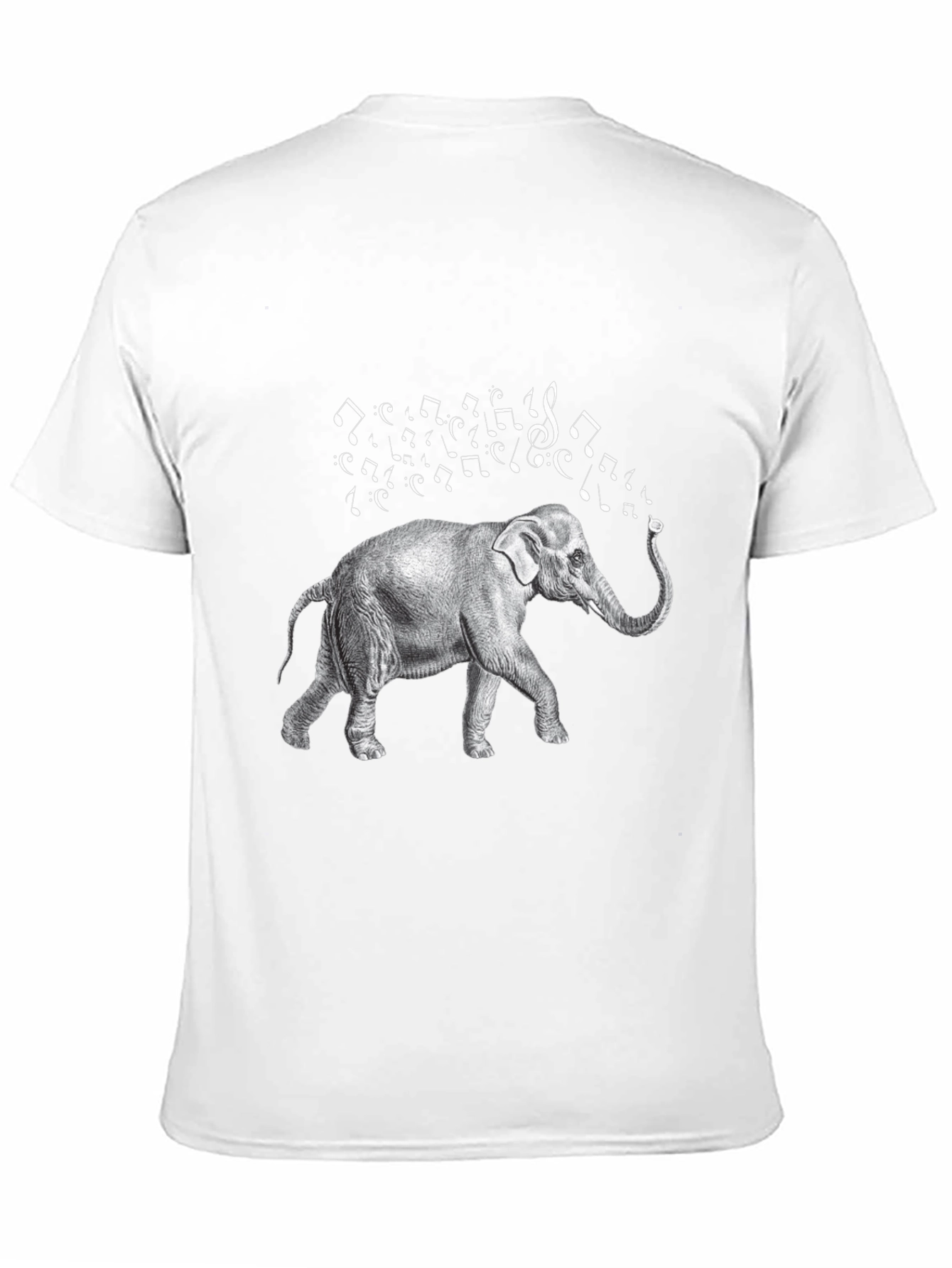 Black Musical Elephant Black T-Shirt view 11