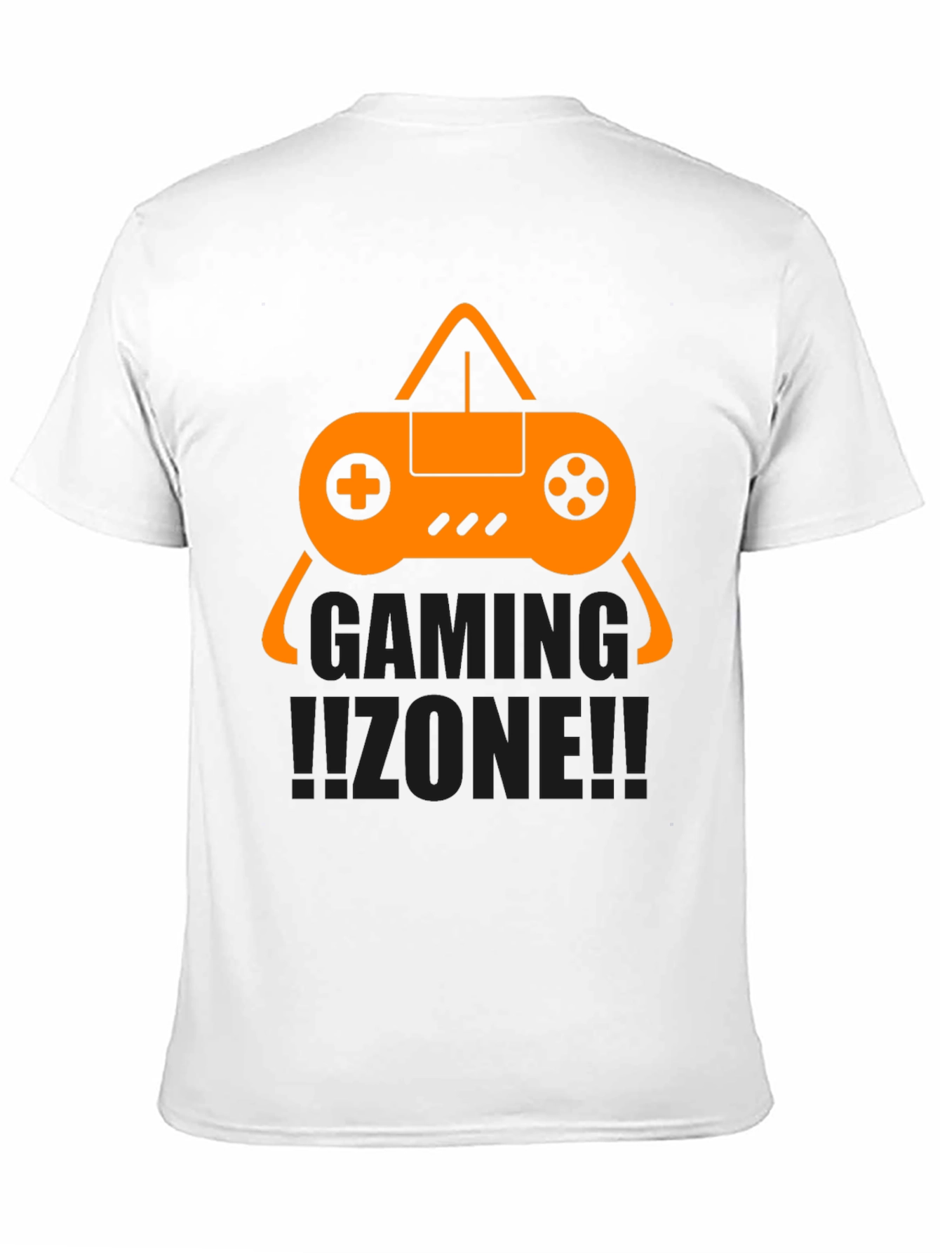 Black Gaming Zone Black T-Shirt view 11