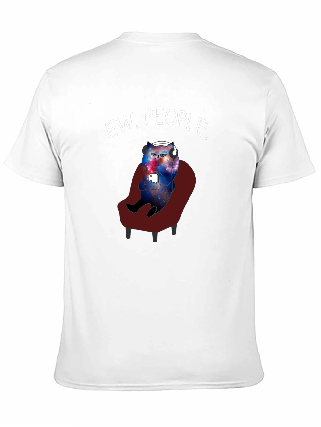 Black Ew People Cat T-Shirt view 11