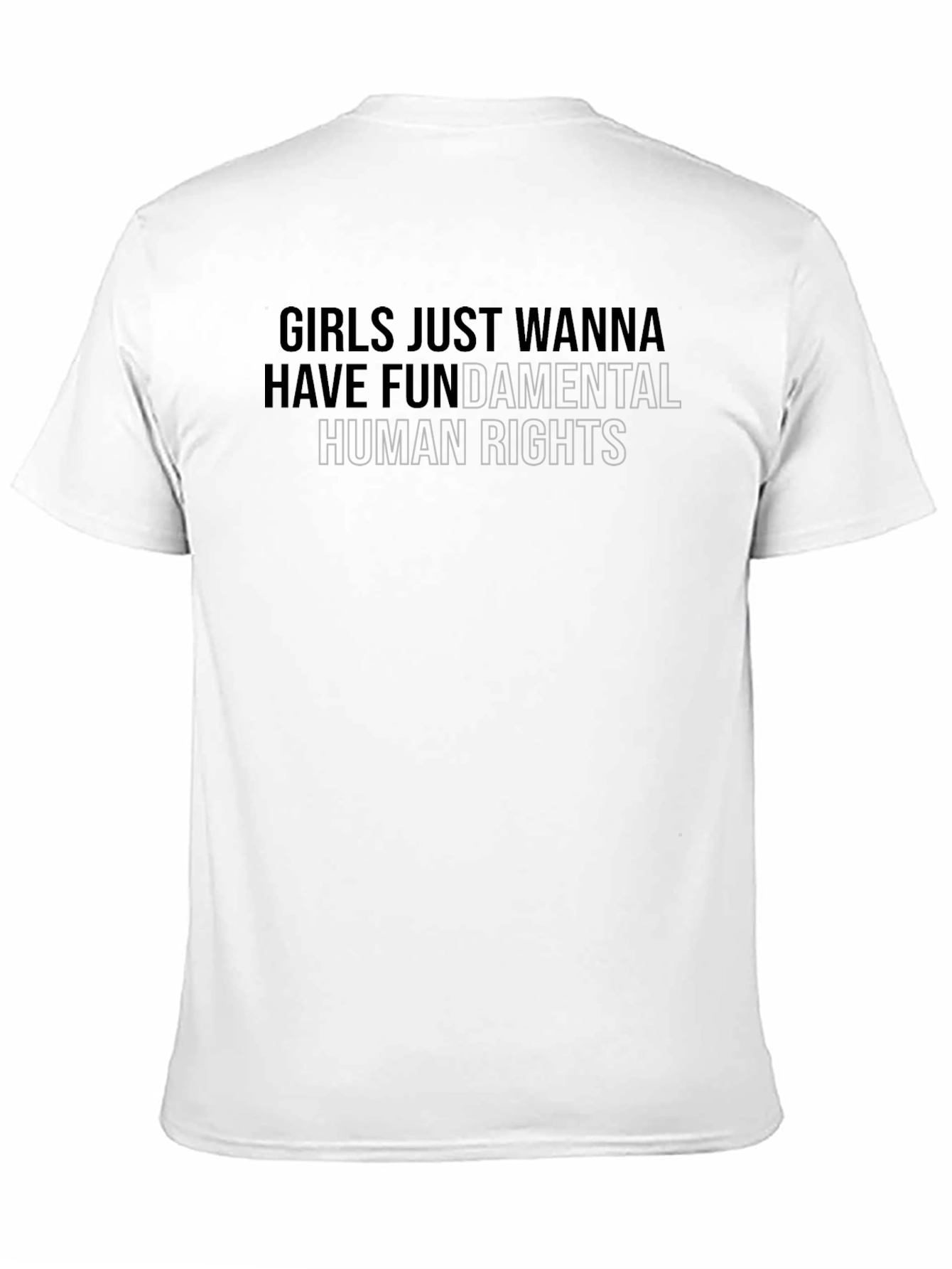 Black Girls Just Wanna Have Fundamental Human Rights T-Shirt view 11